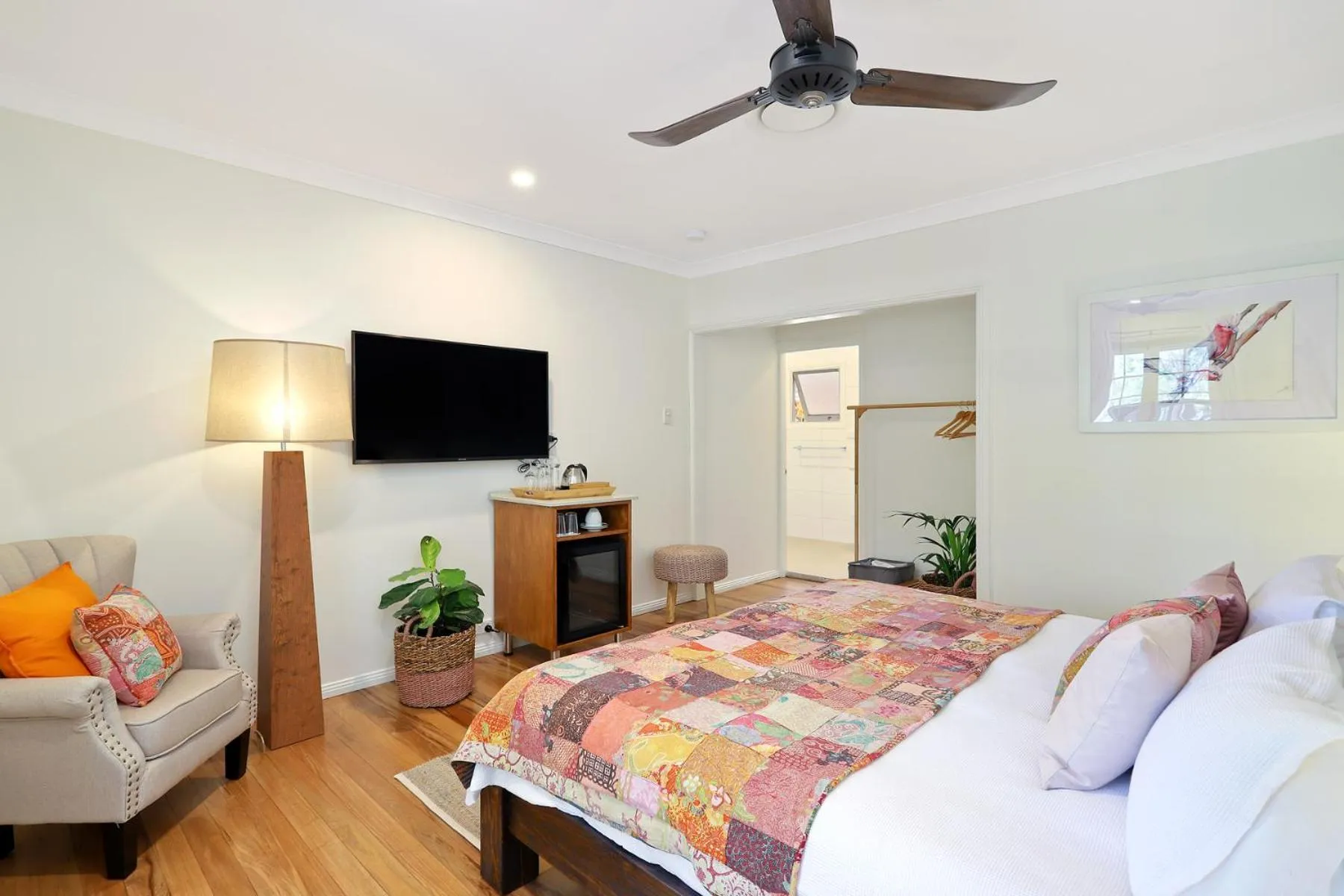 Bed in The Odd Gecko B&B