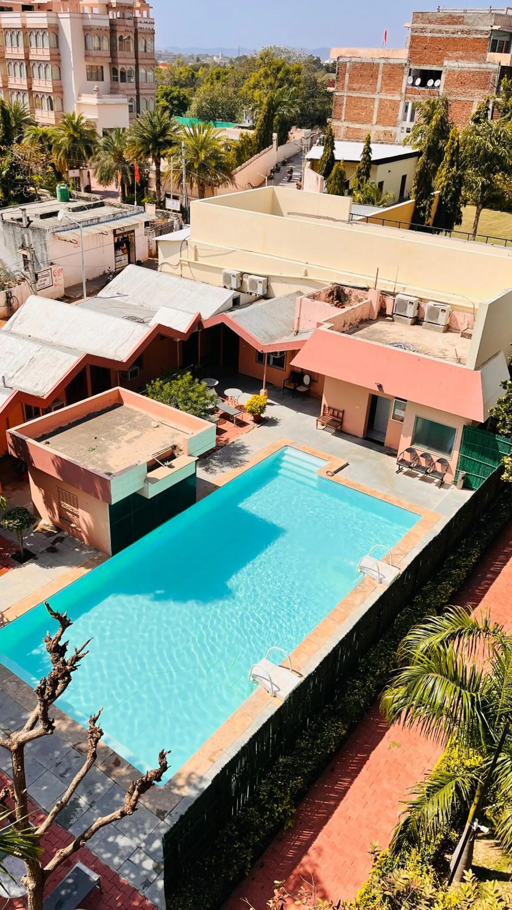 Swimming pool in Hotel Master Paradise, Pushkar, Rajasthan , INDIA