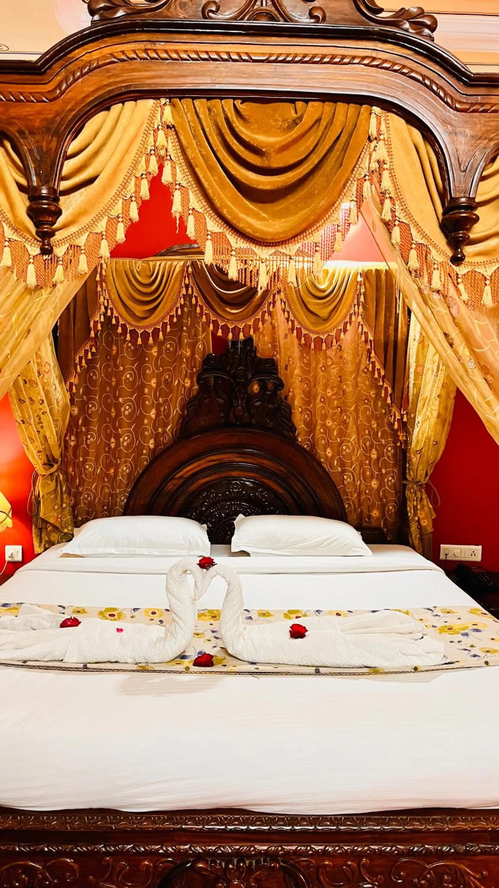Bedroom, Bed in Hotel Master Paradise, Pushkar, Rajasthan , INDIA