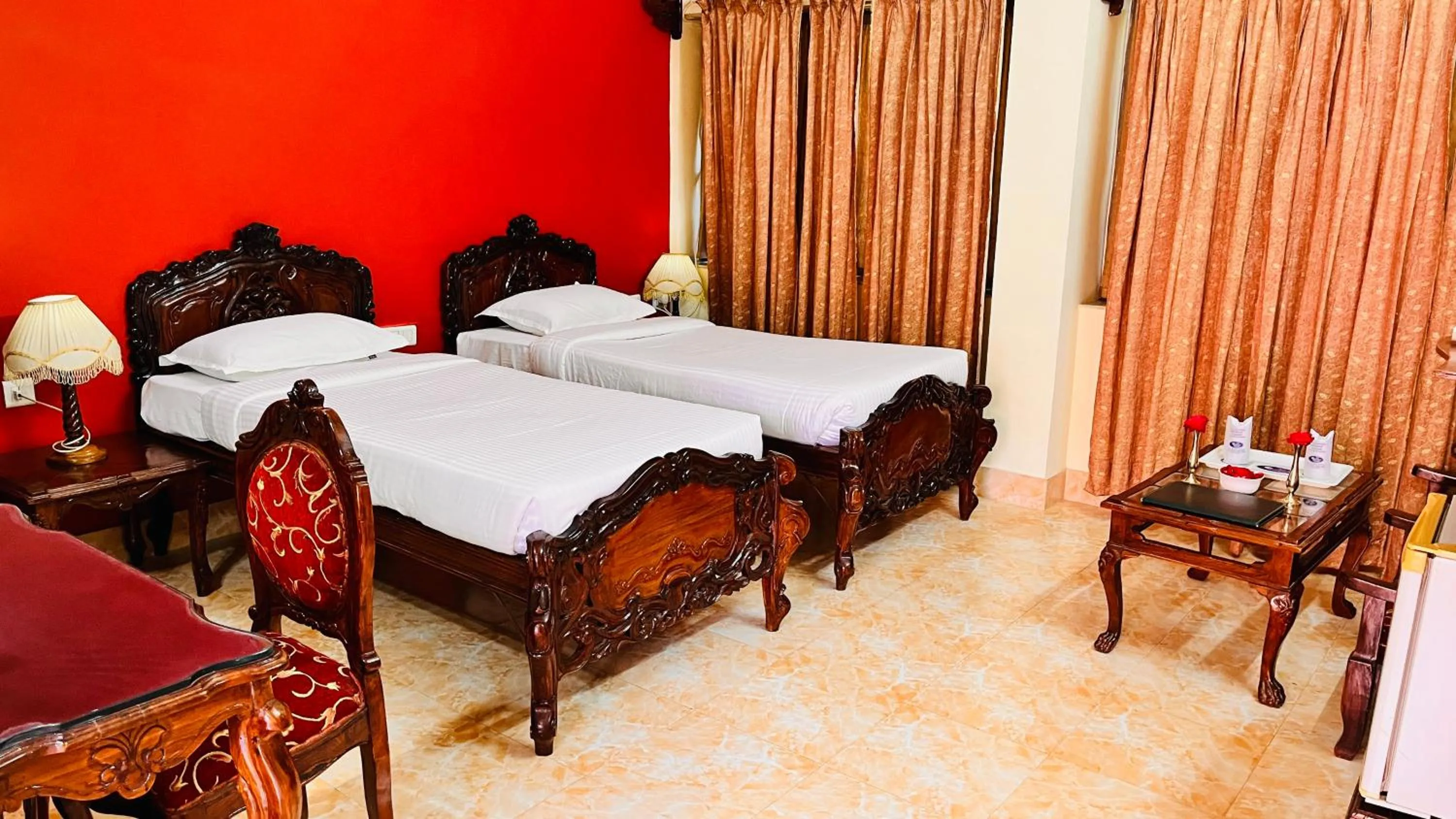 Bedroom, Bed in Hotel Master Paradise, Pushkar, Rajasthan , INDIA