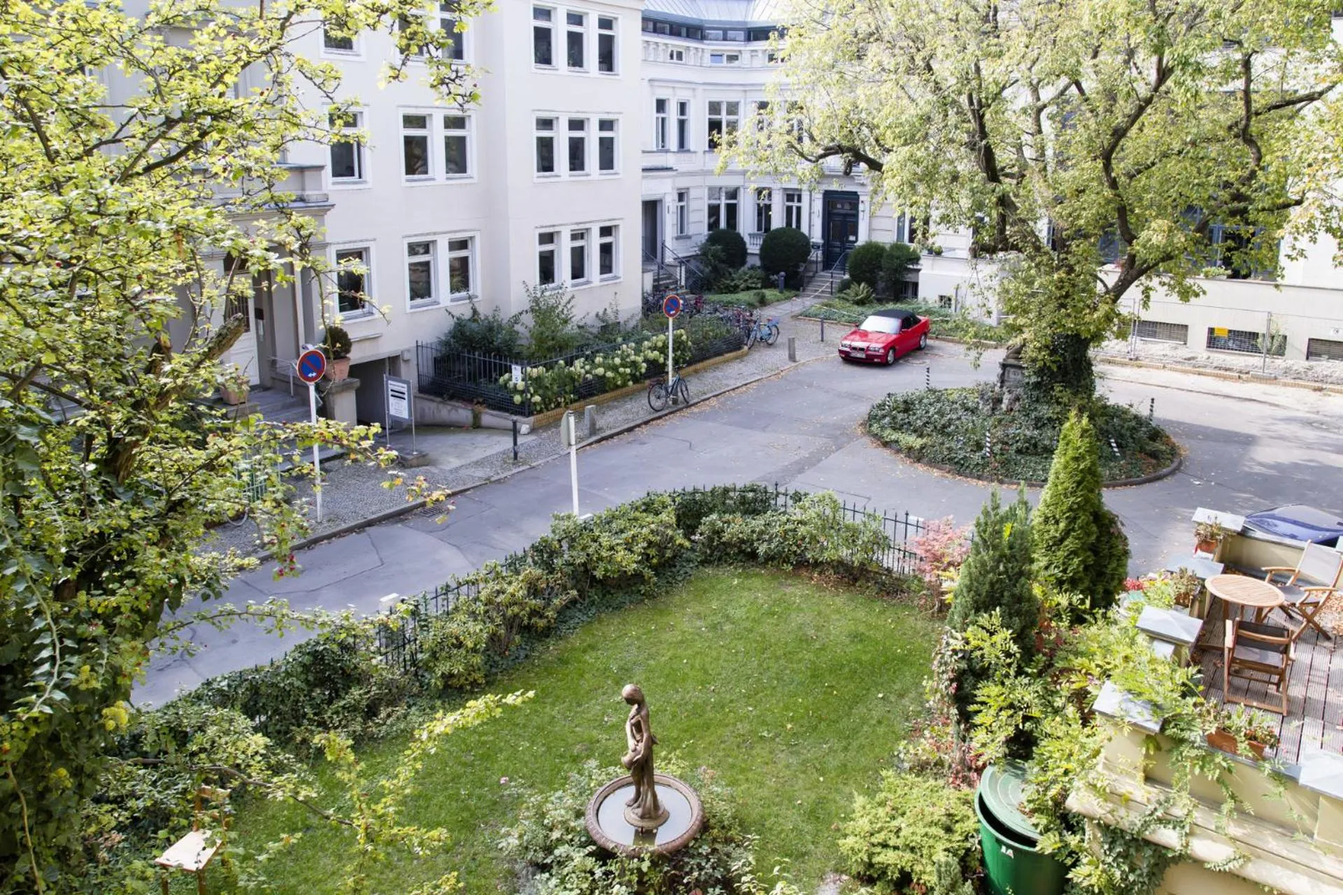 Garden view in Hotel Residenz Begaswinkel