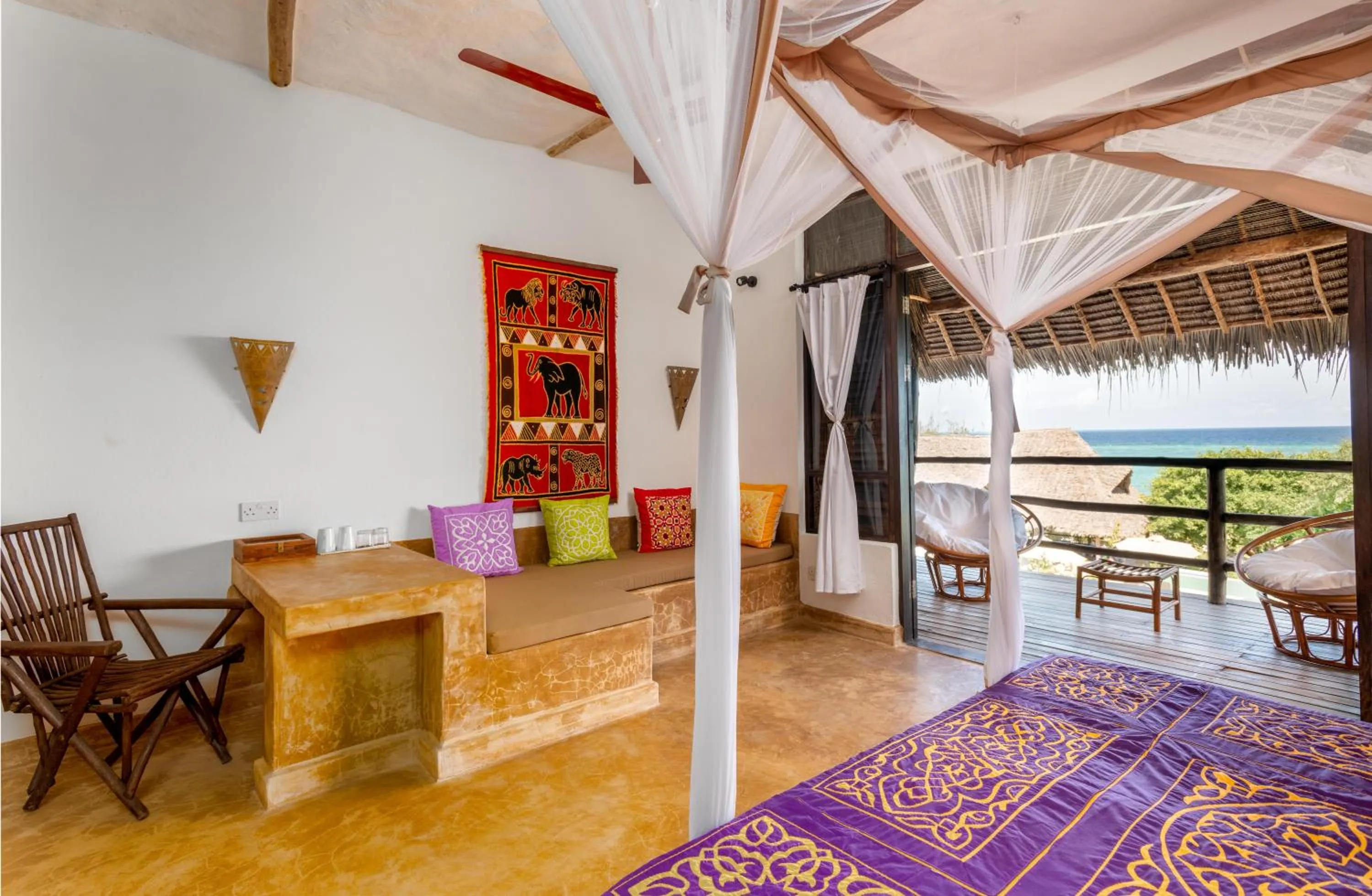 Patio in Sunshine Bay Hotel Zanzibar