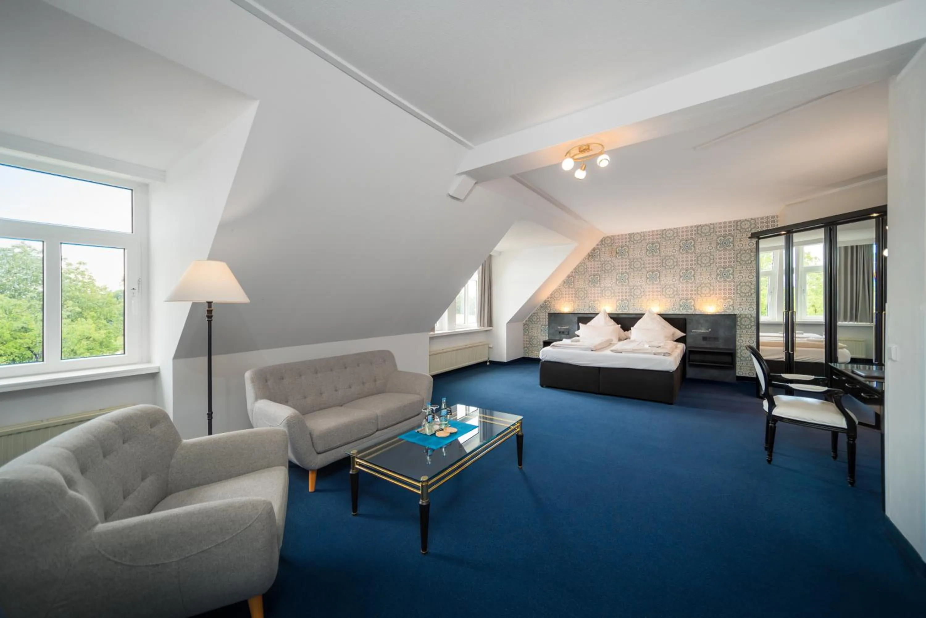 Photo of the whole room, Bed in Ahauser Landhotel