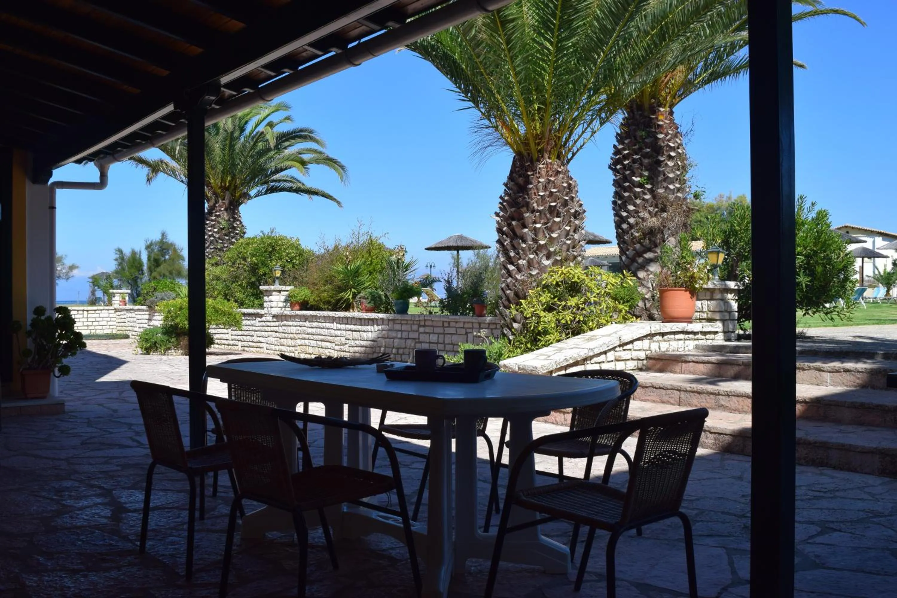 Dining area in S&C Kosmos Beach Resort