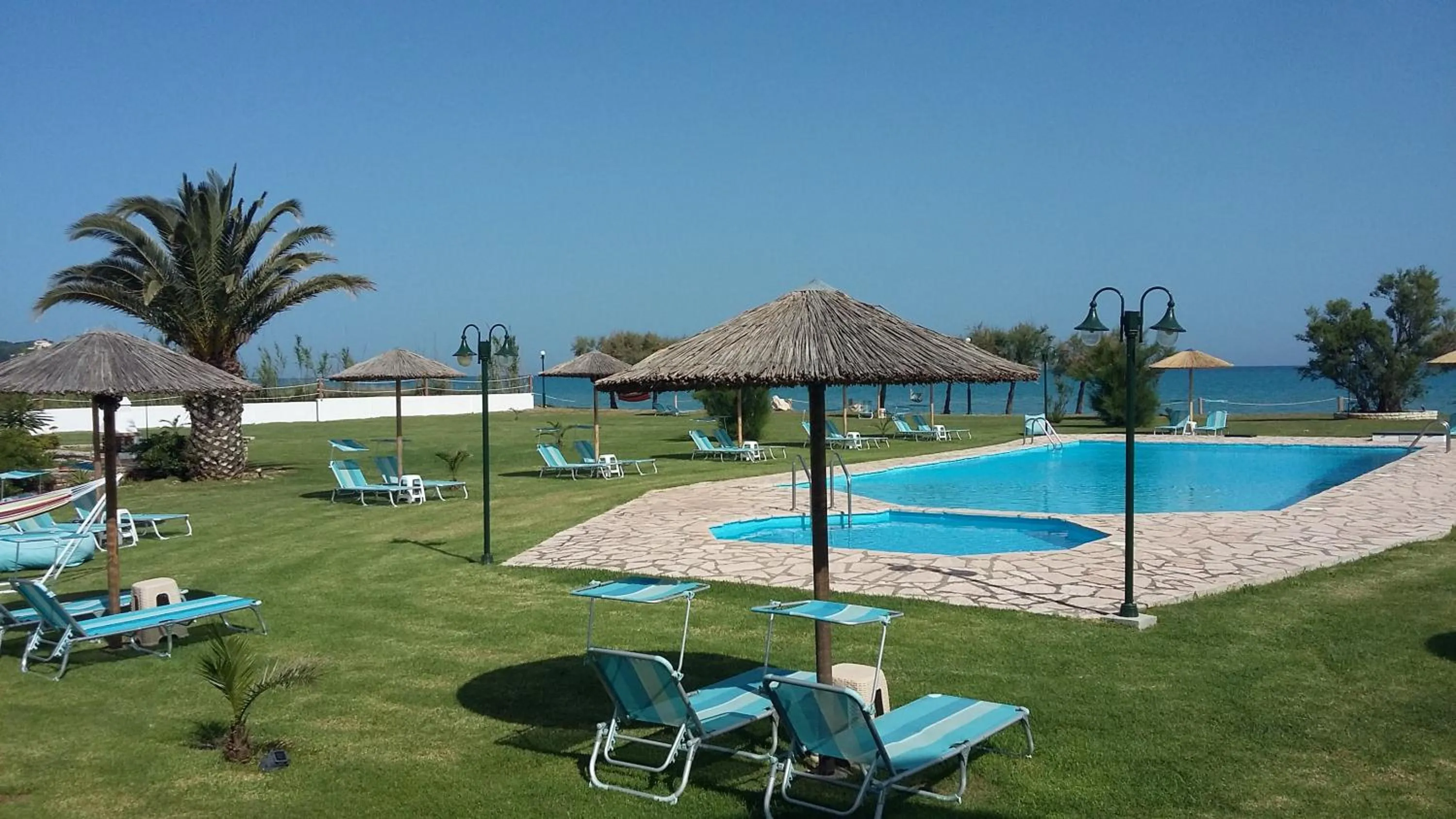 Pool view in S&C Kosmos Beach Resort