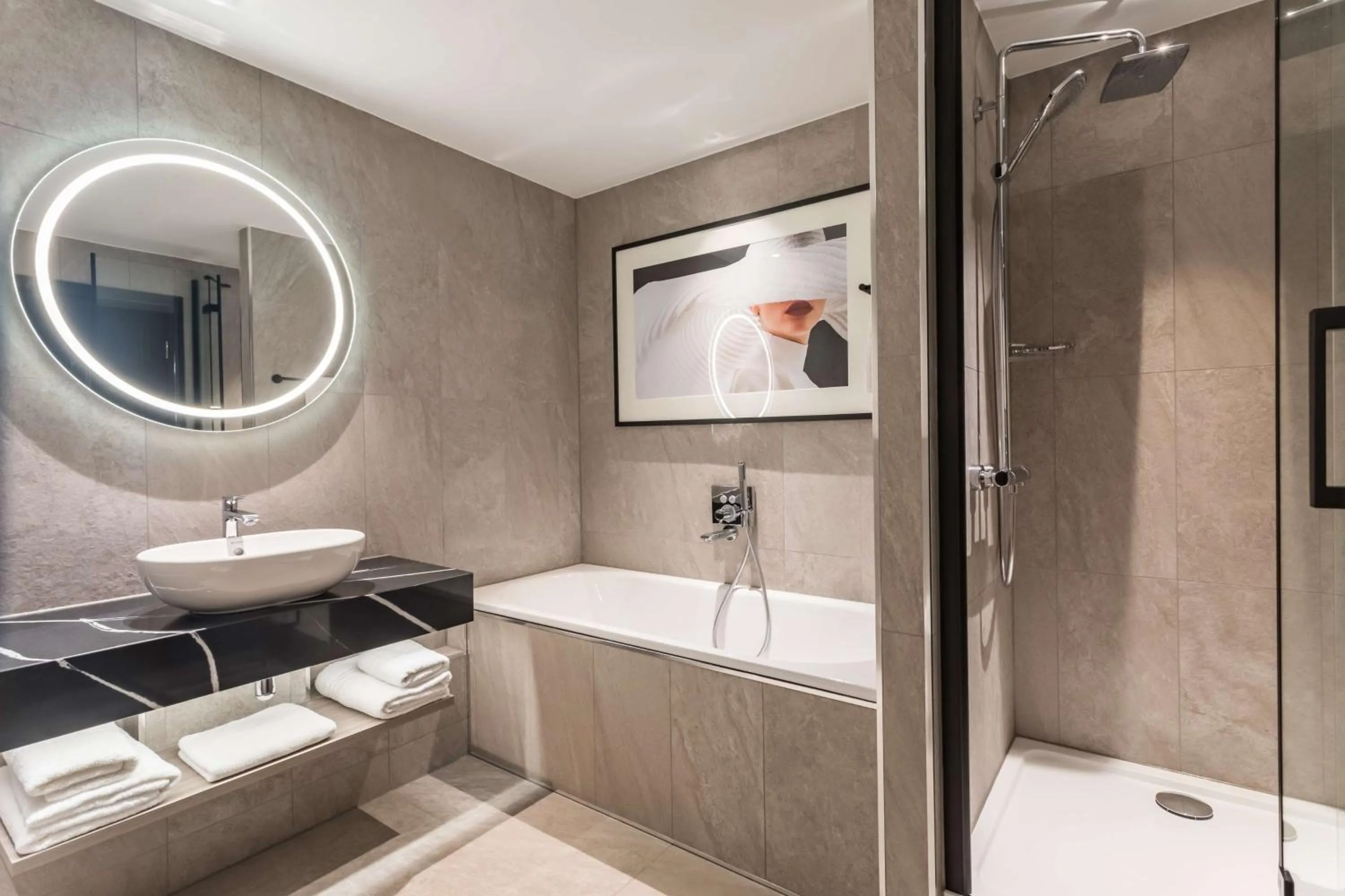 Bathroom in Radisson RED London Heathrow