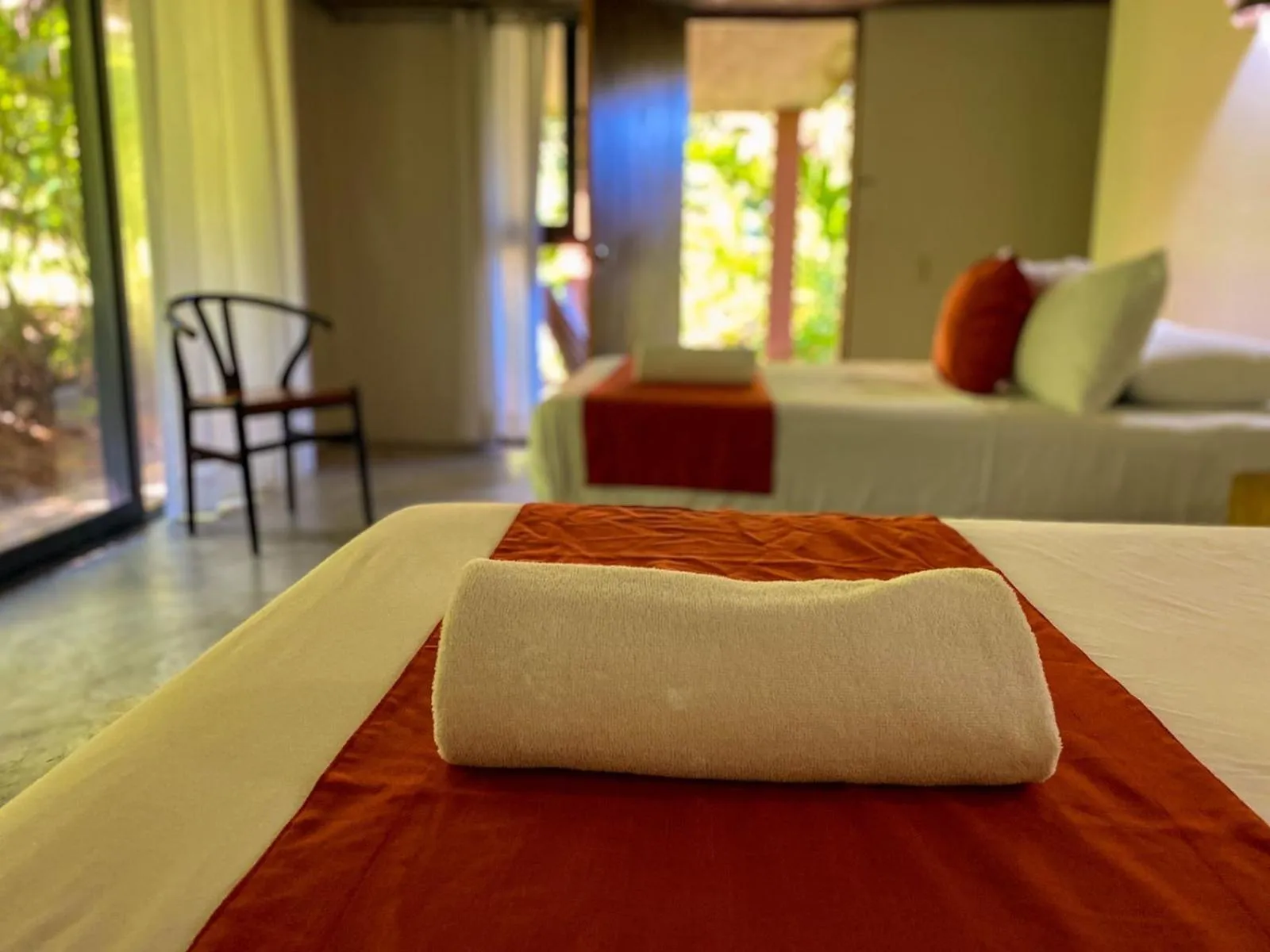 Bed in Hotel Maya Bell