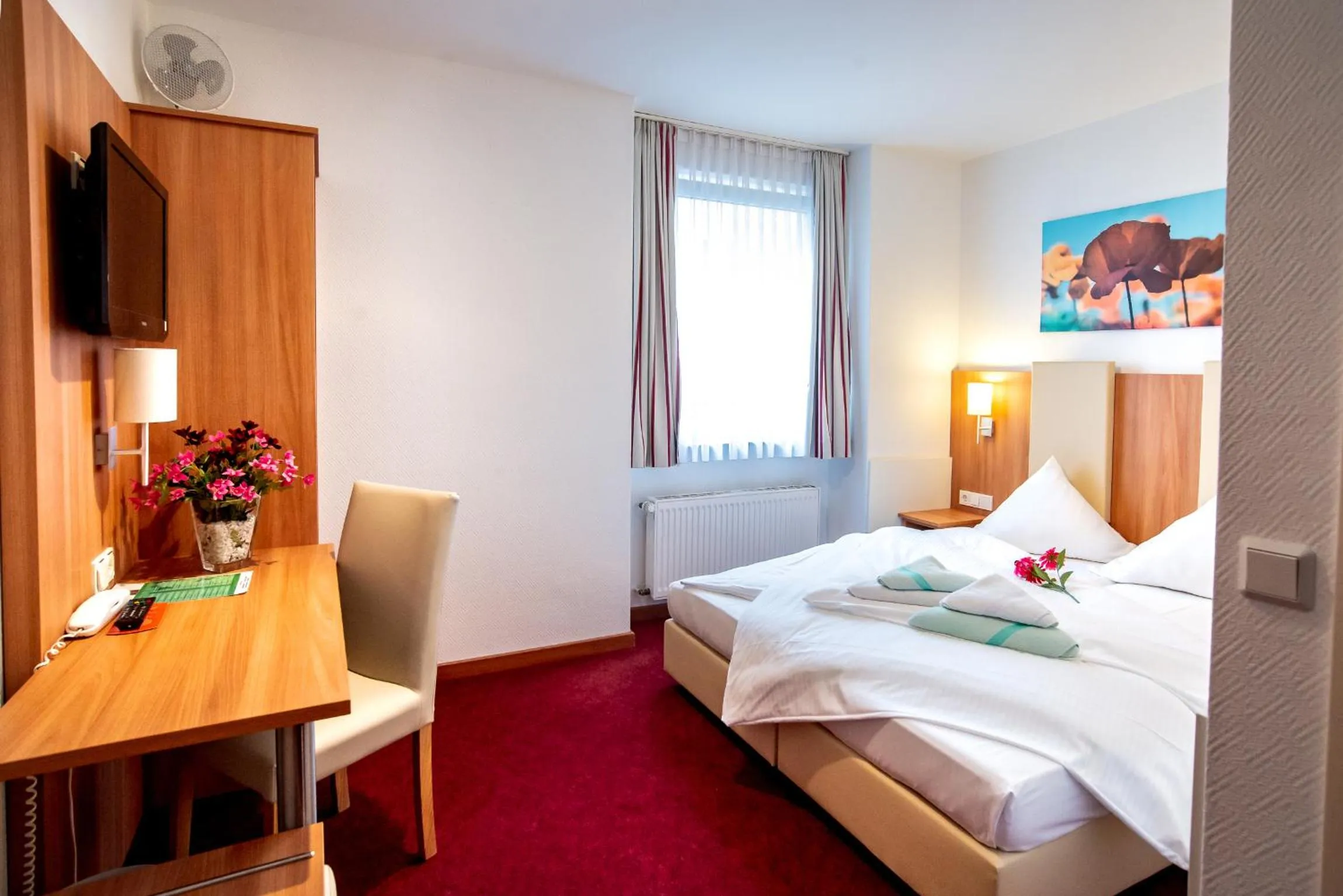 Photo of the whole room, Bed in Hotel Domblick Garni