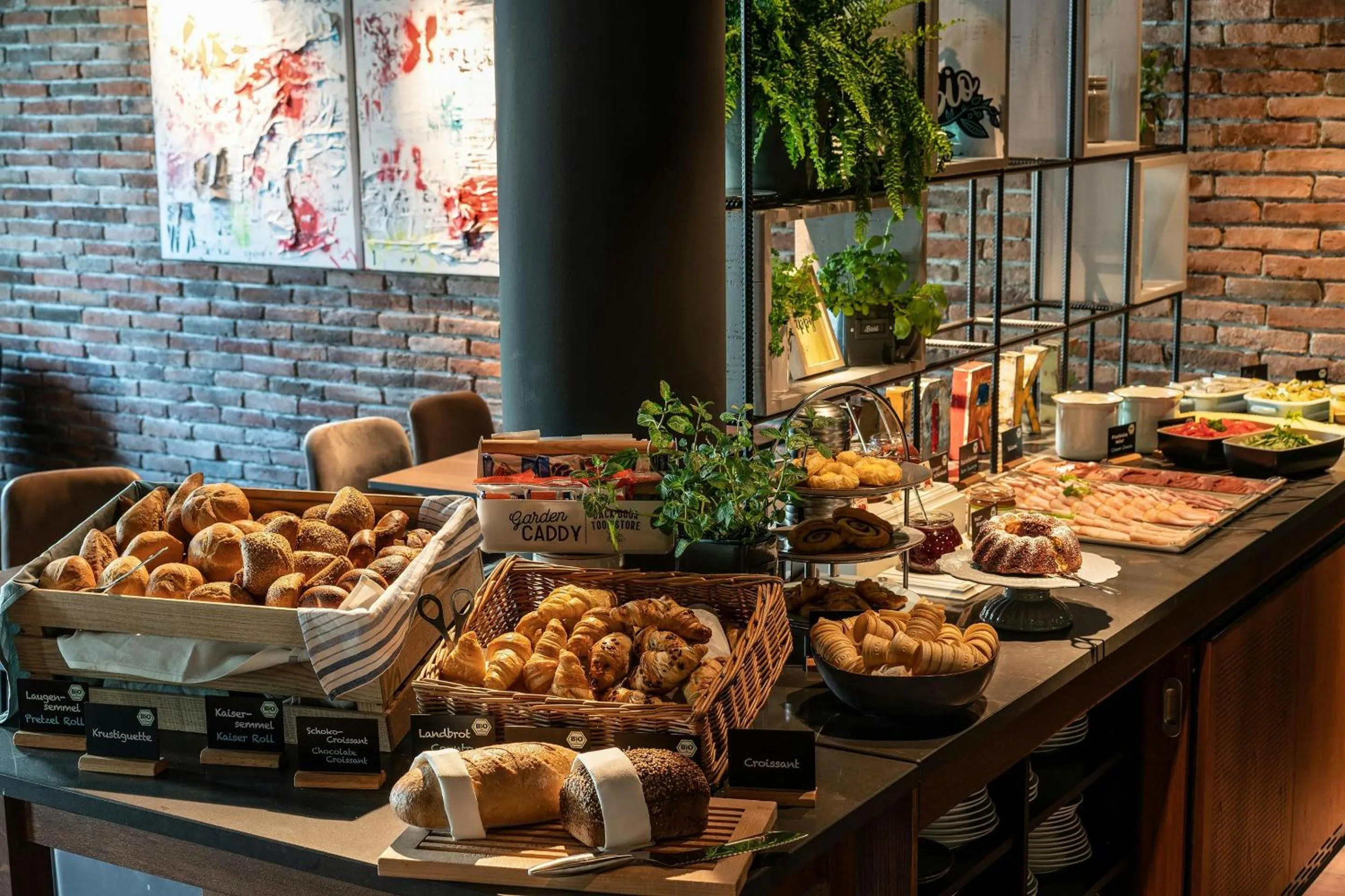 Buffet breakfast in Motel One Berlin Mitte