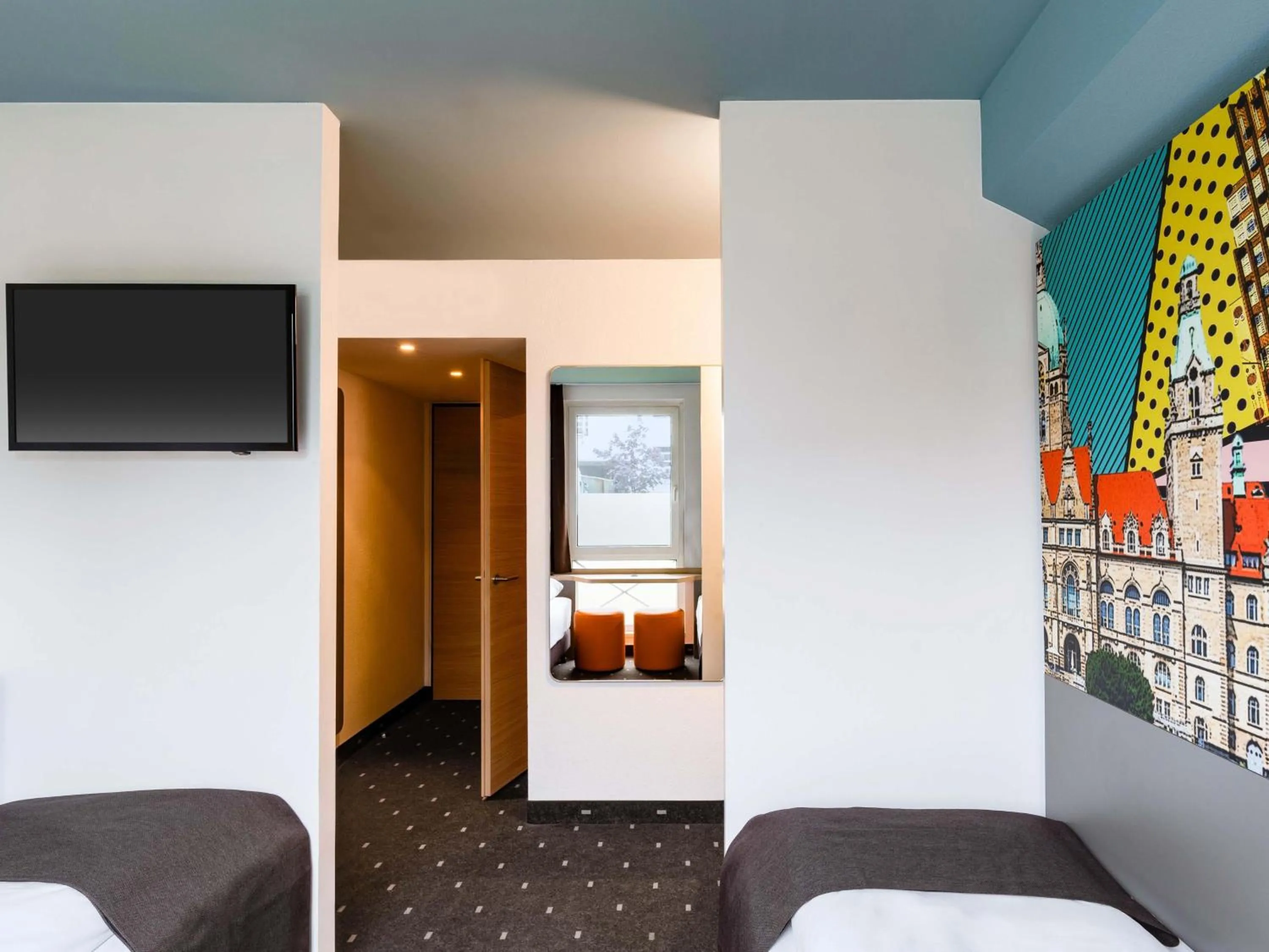 Photo of the whole room, Bed in B&B Hotel Hannover-Lahe