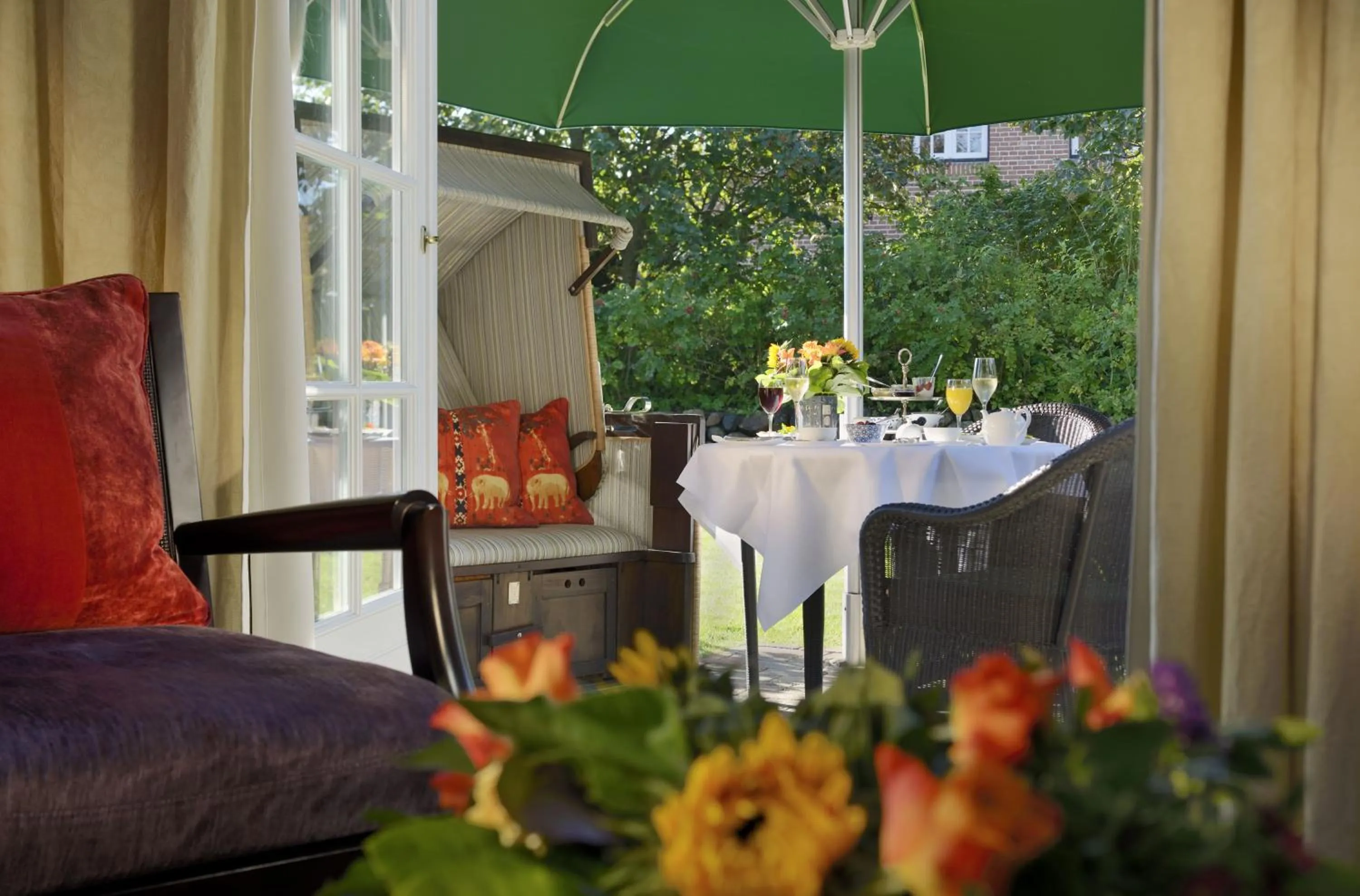 Garden view in Hotel Village