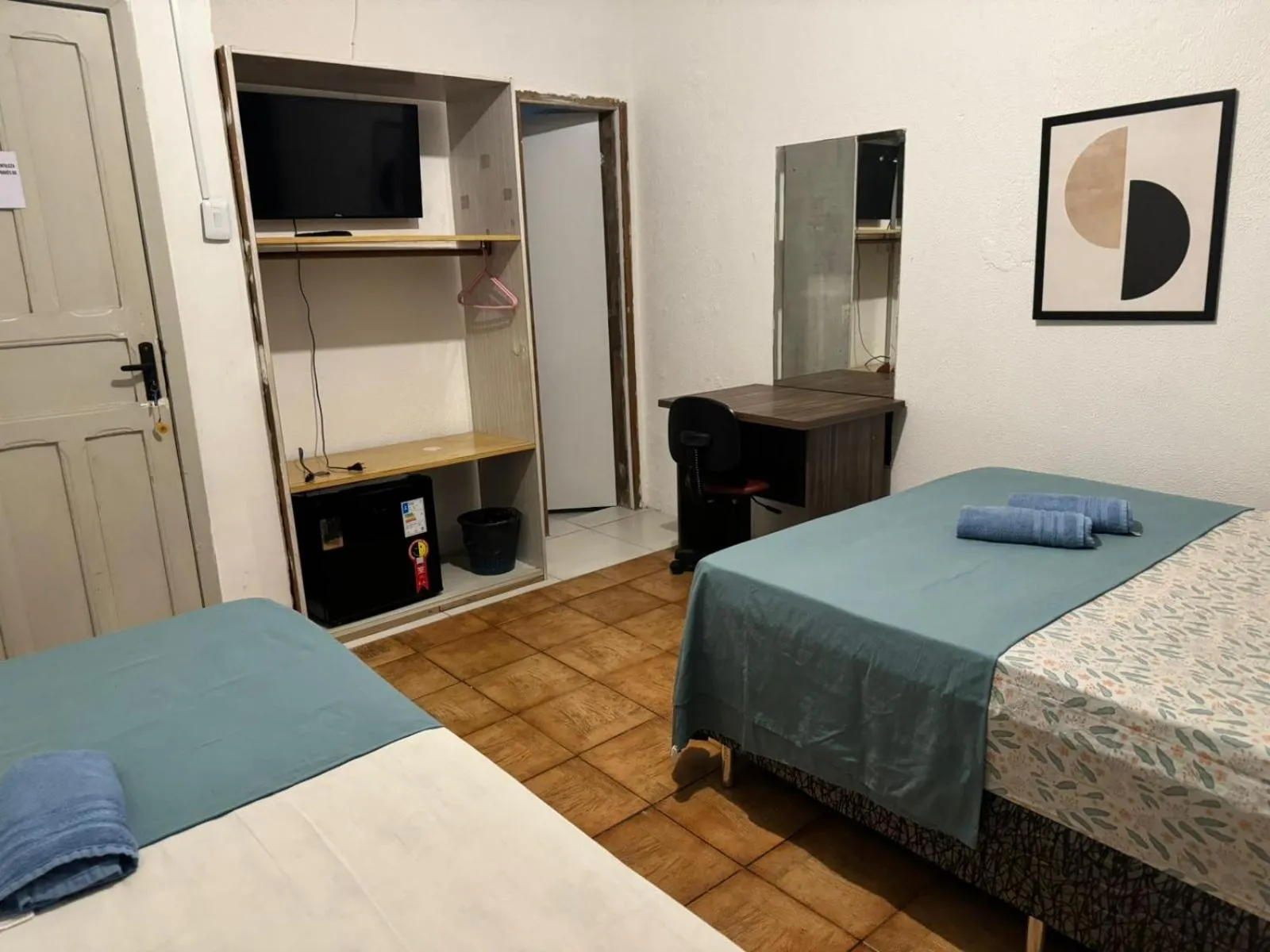 Bed in Casa do Meio Pousada