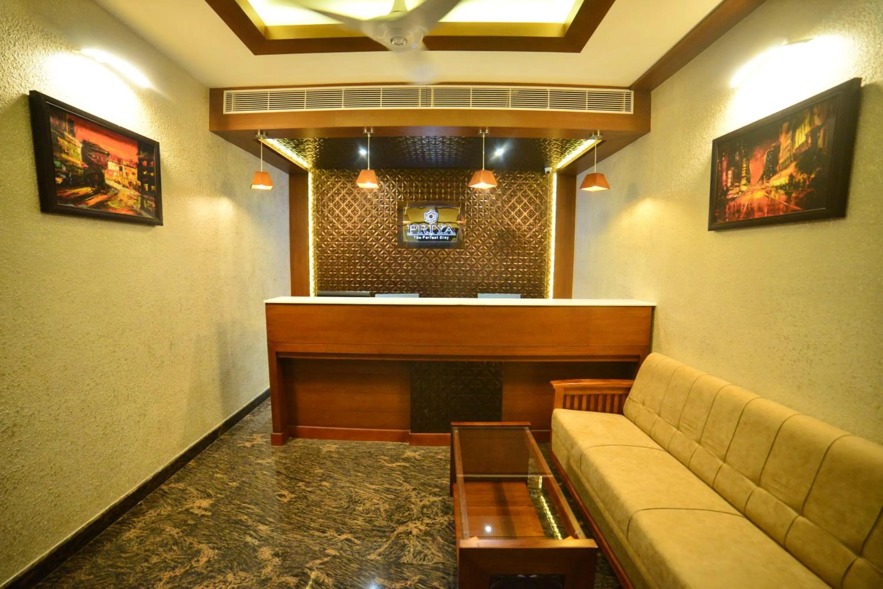 Lobby or reception in Hotel Priya