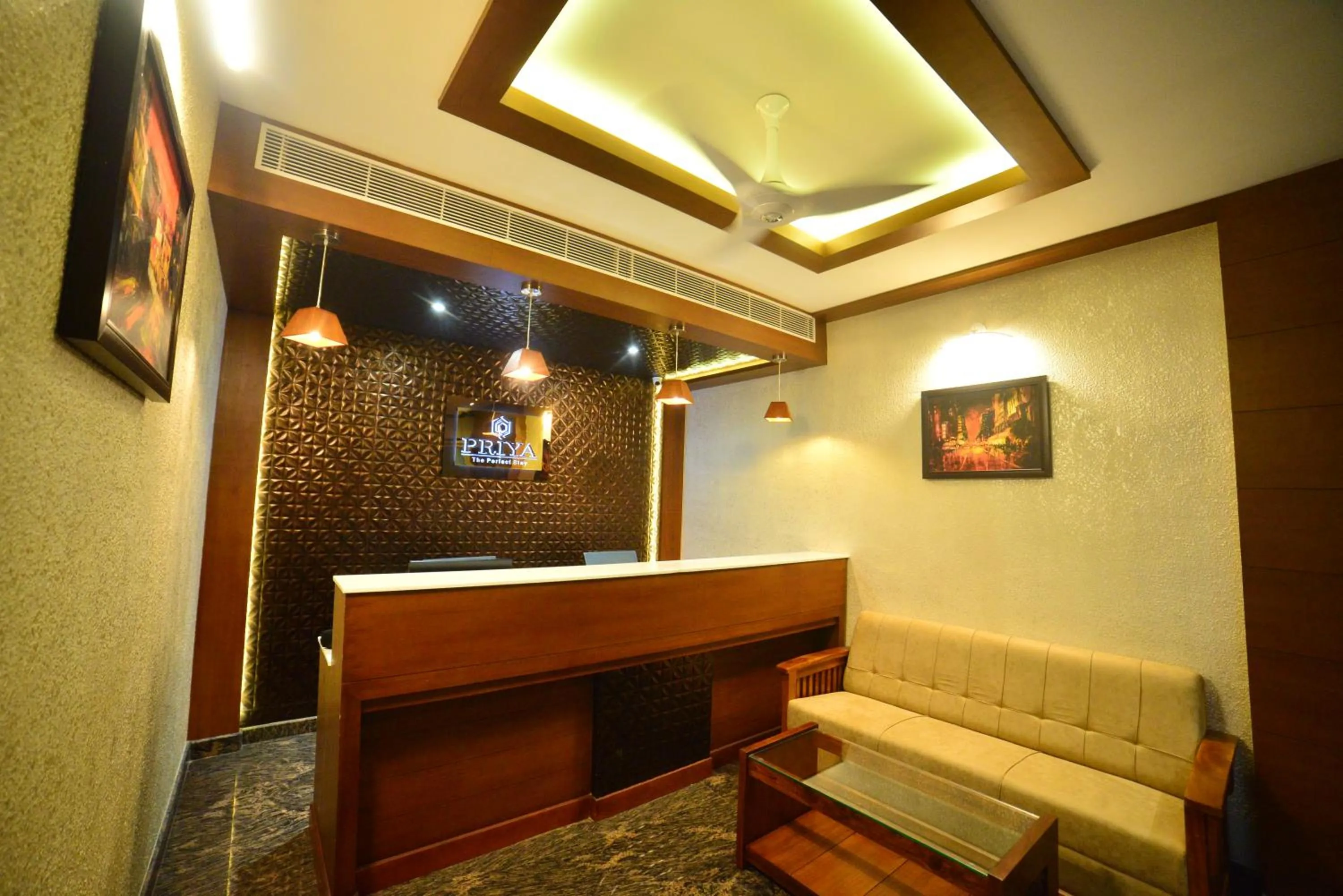 Lobby or reception in Hotel Priya