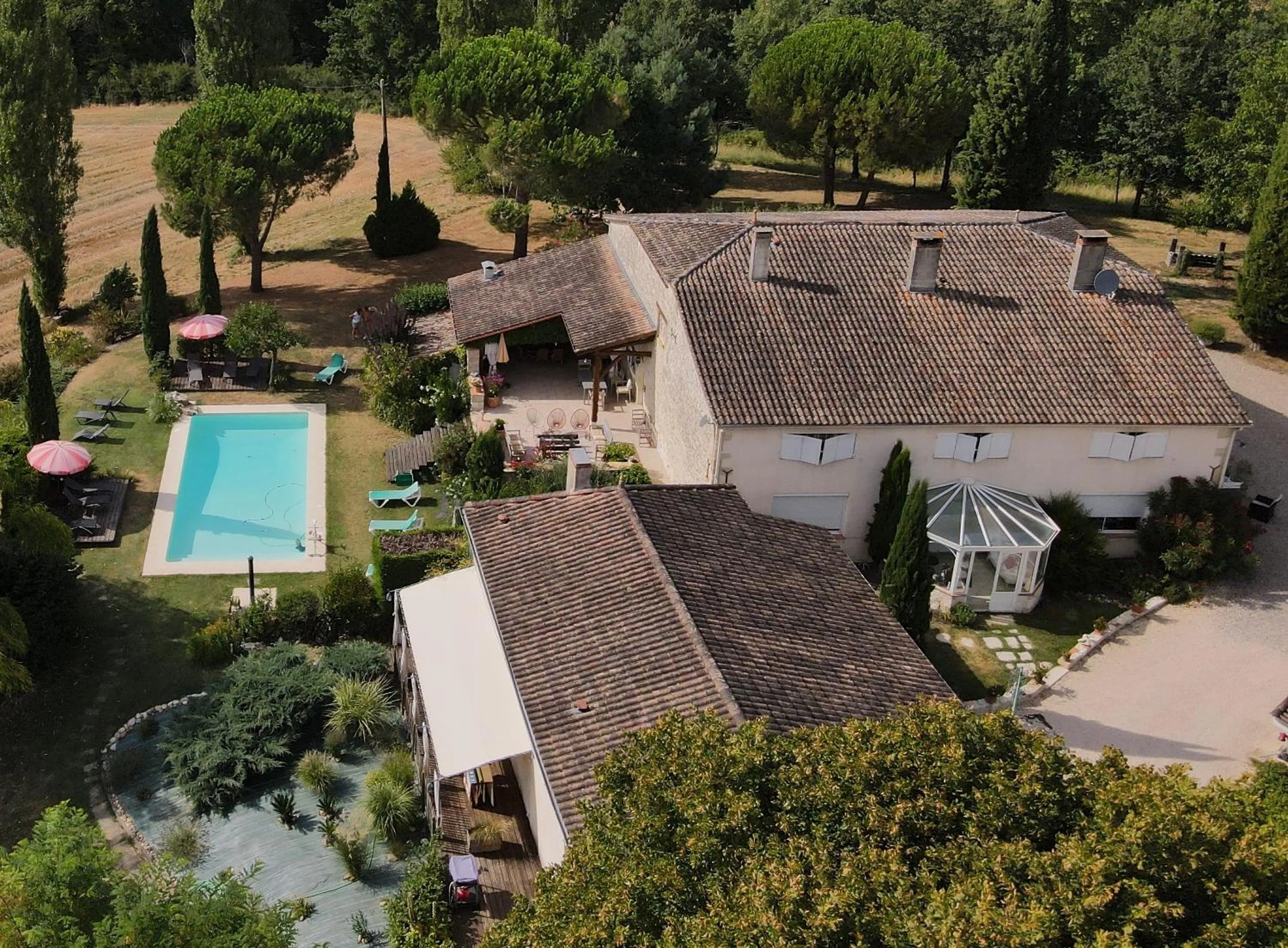 Bird's eye view in les tamaris