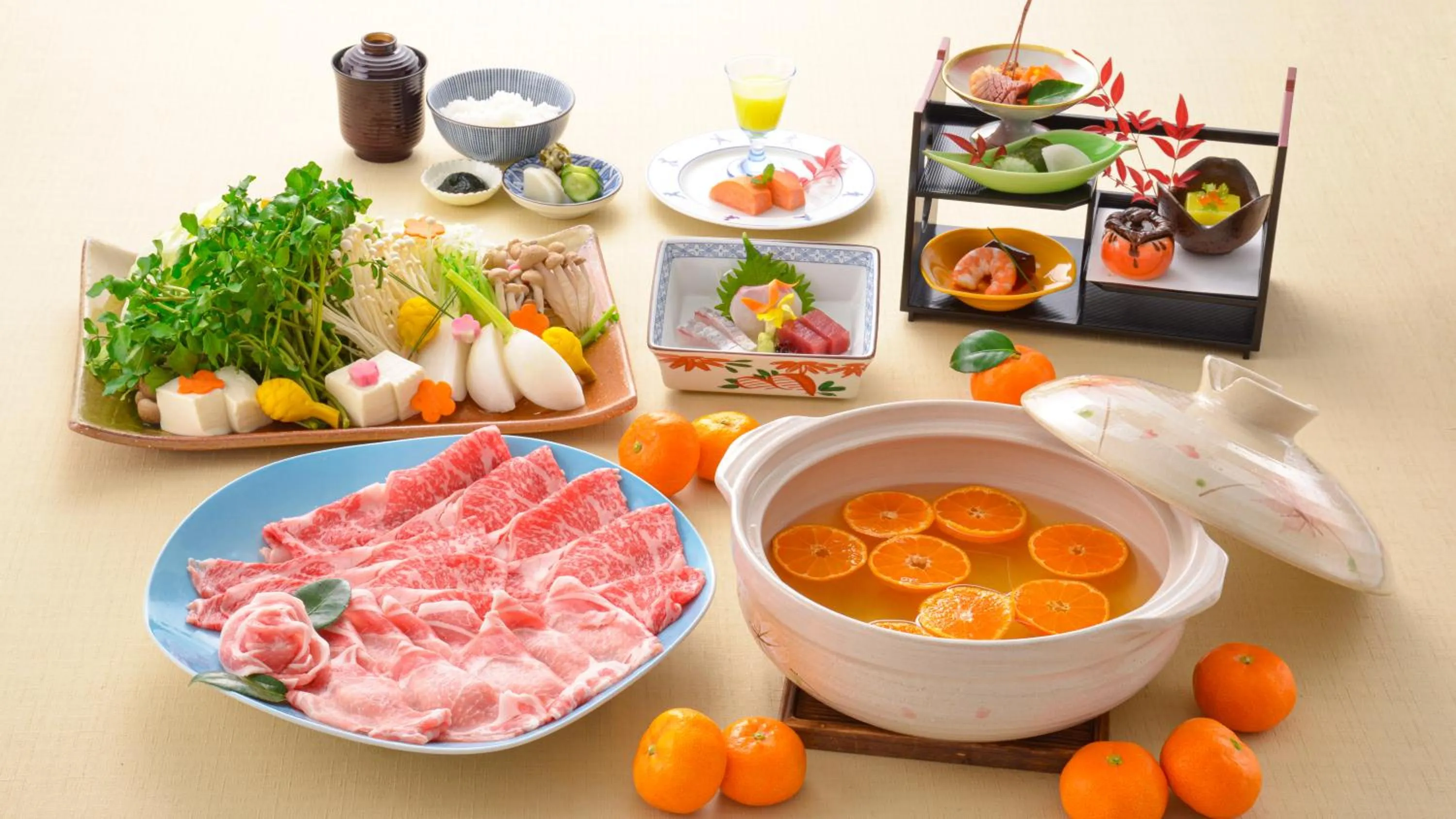 Food in The Gran Resort Elegante Shirahama