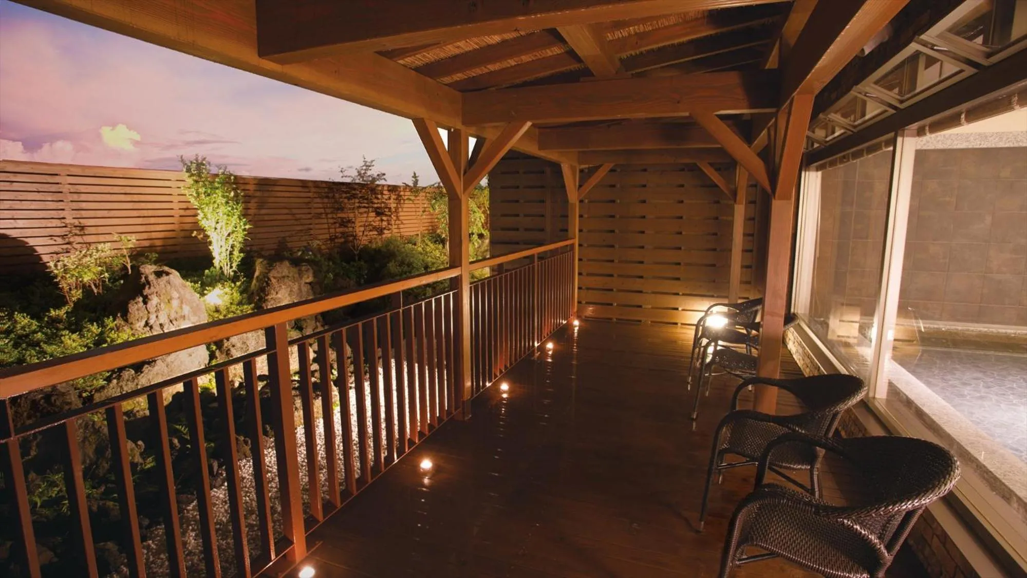 Patio in The Gran Resort Princess Fujikawaguchiko