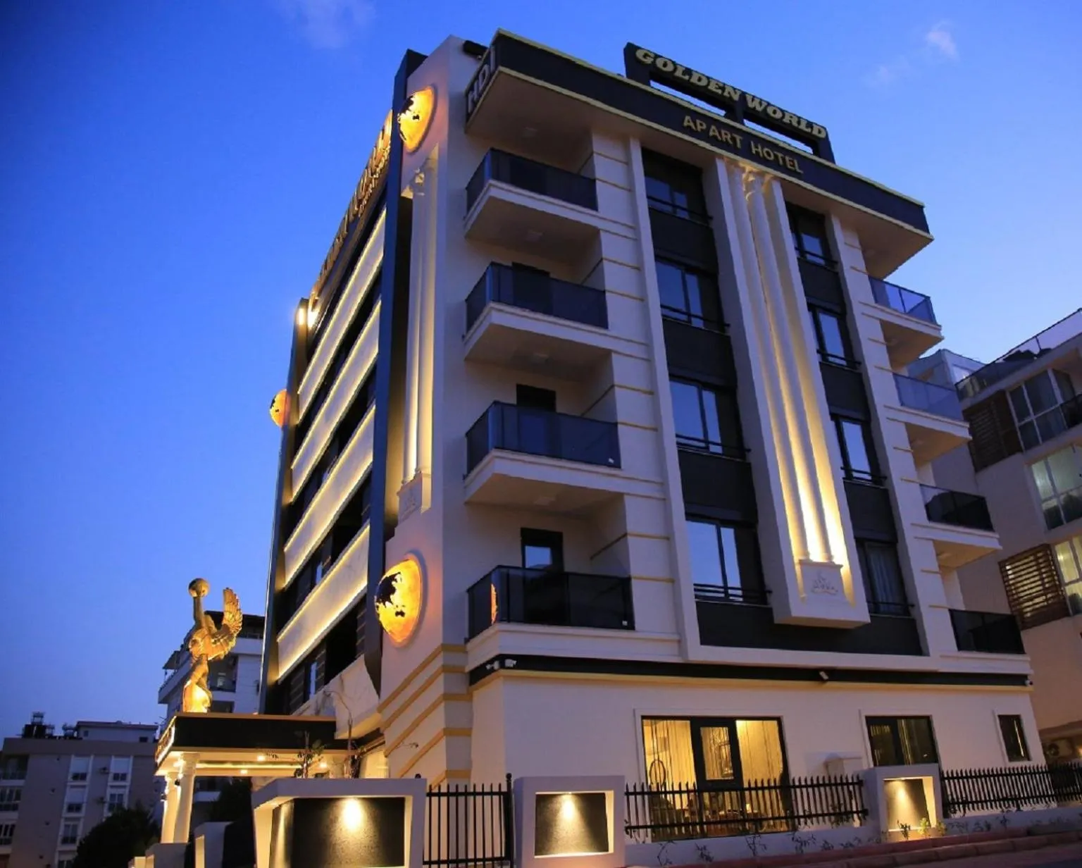 Property building in Golden World Suite Hotel