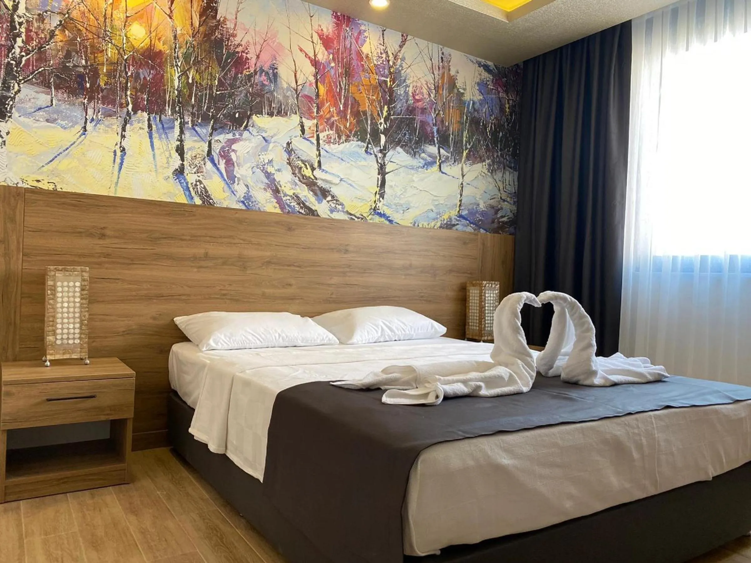 Bedroom, Bed in Golden World Suite Hotel