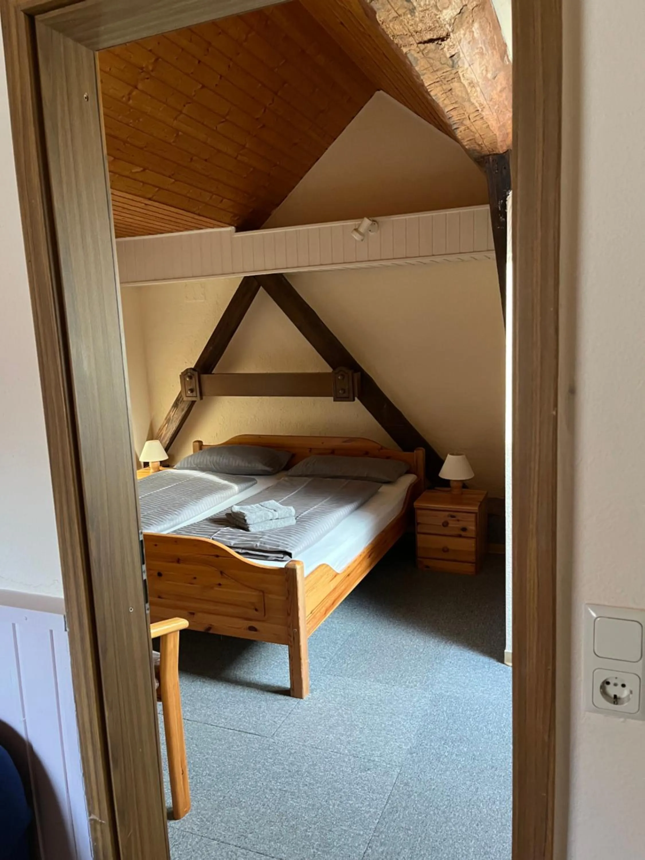 Bed in Hotel Mühleneck