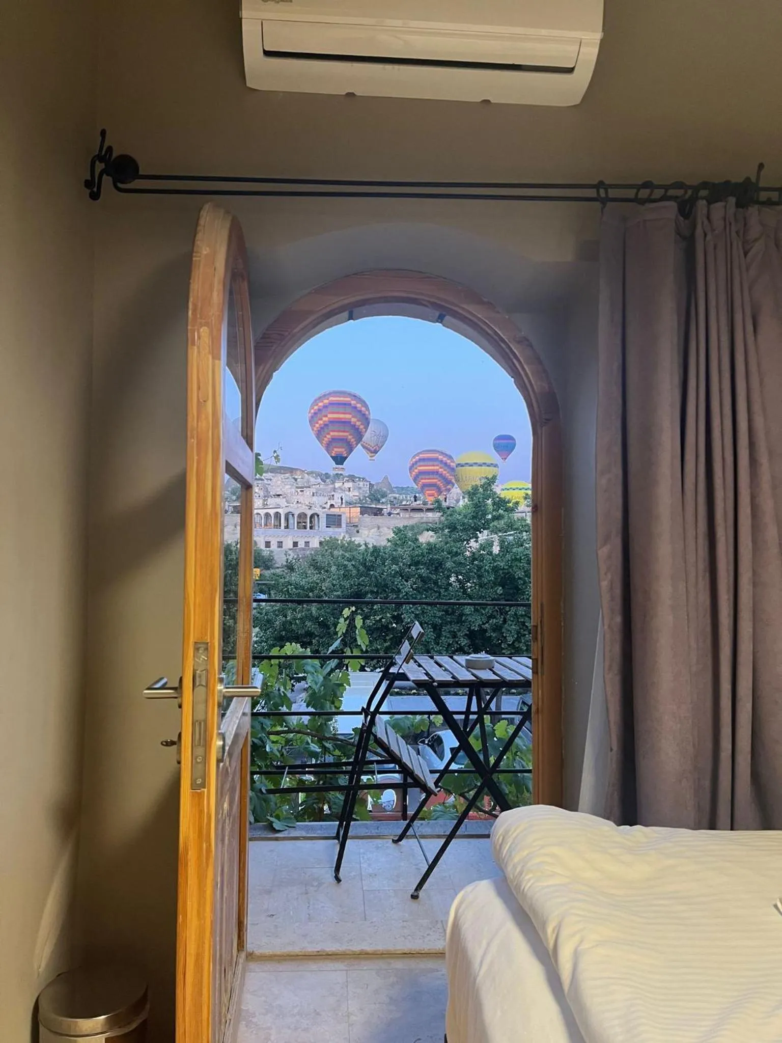 View (from property/room), Bed in Adventure Inn Cappadocia