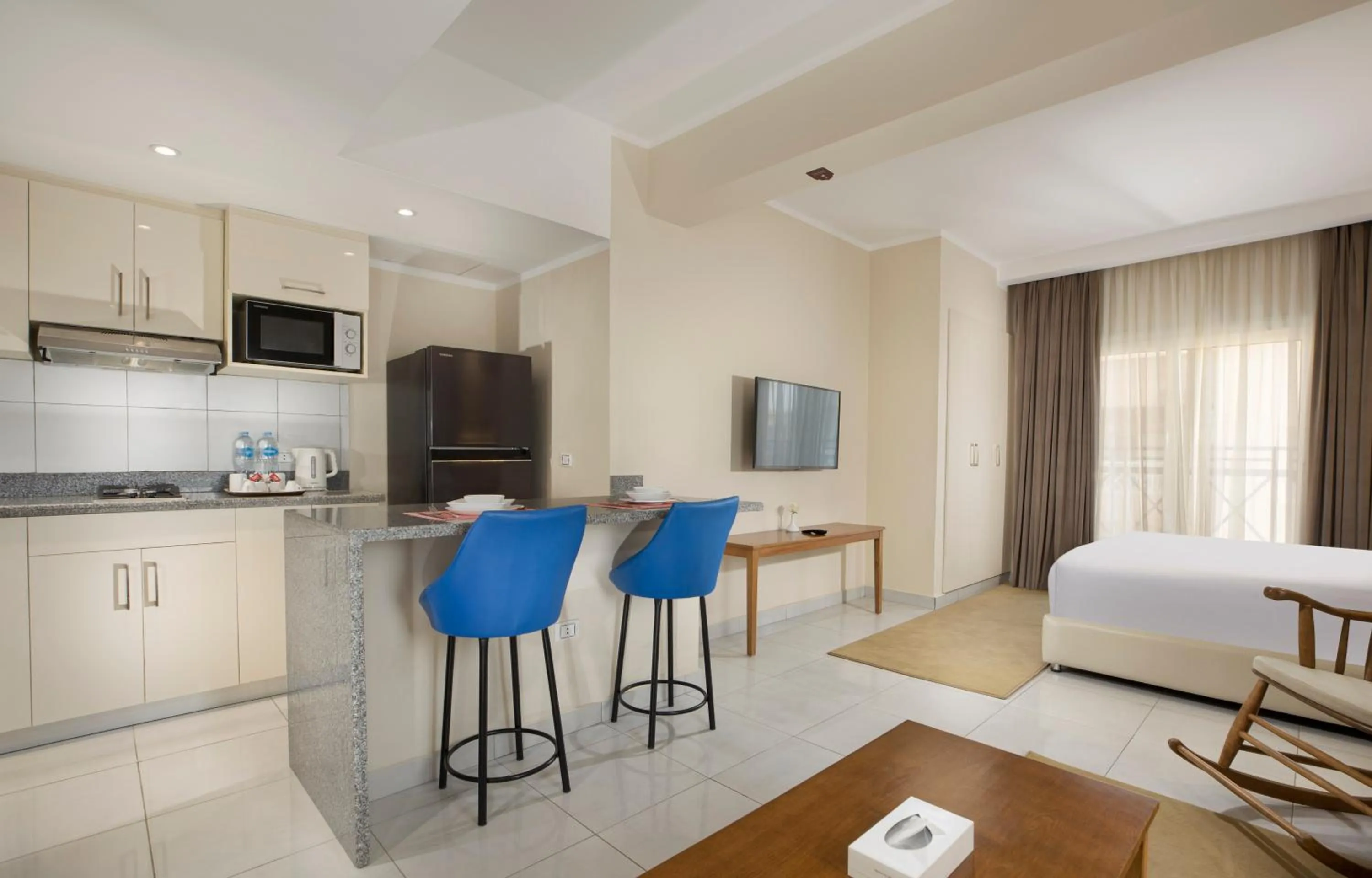 Bed in Vibotel Residence Hotel Apartments