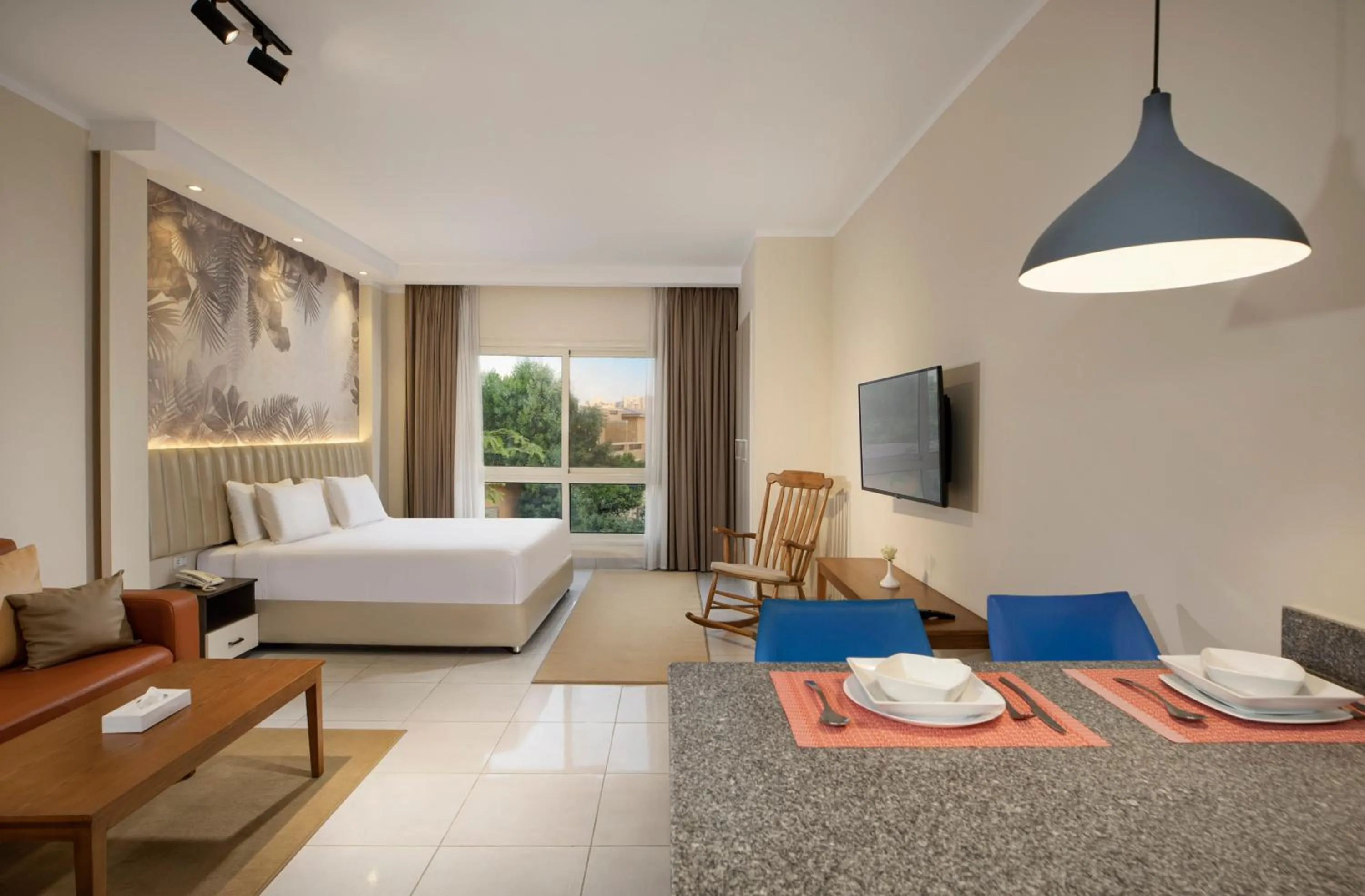 Bed in Vibotel Residence Hotel Apartments