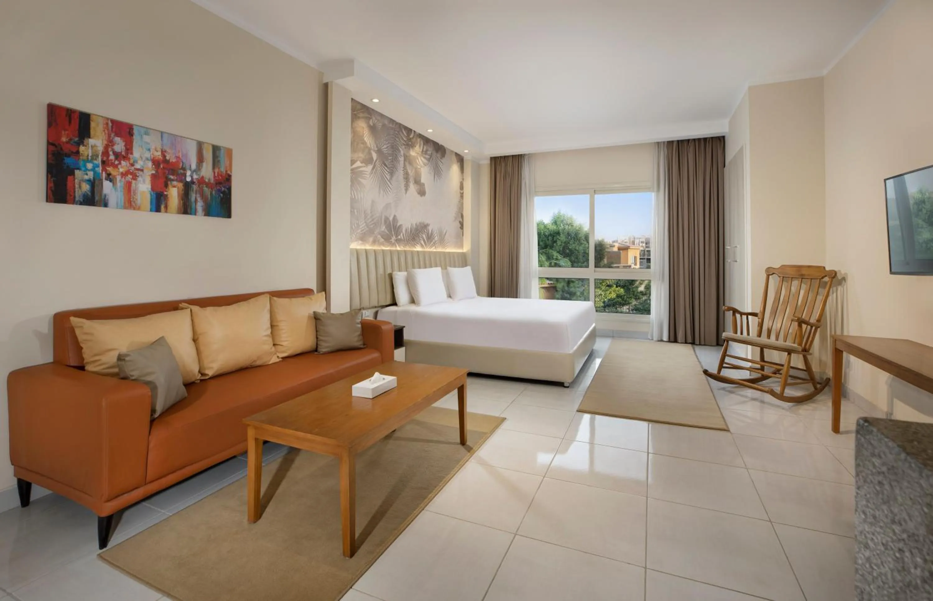 Bed in Vibotel Residence Hotel Apartments