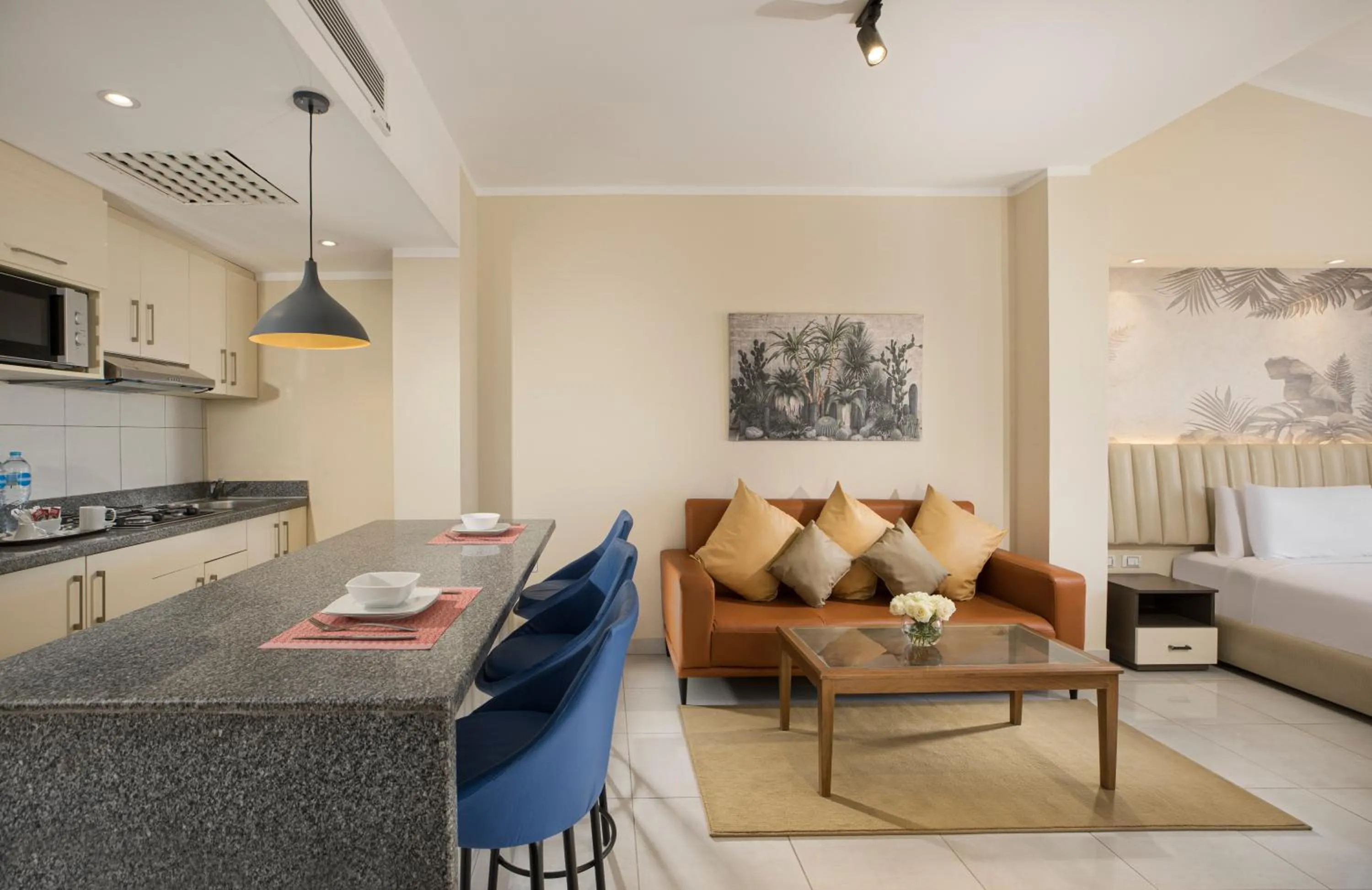 Bed in Vibotel Residence Hotel Apartments