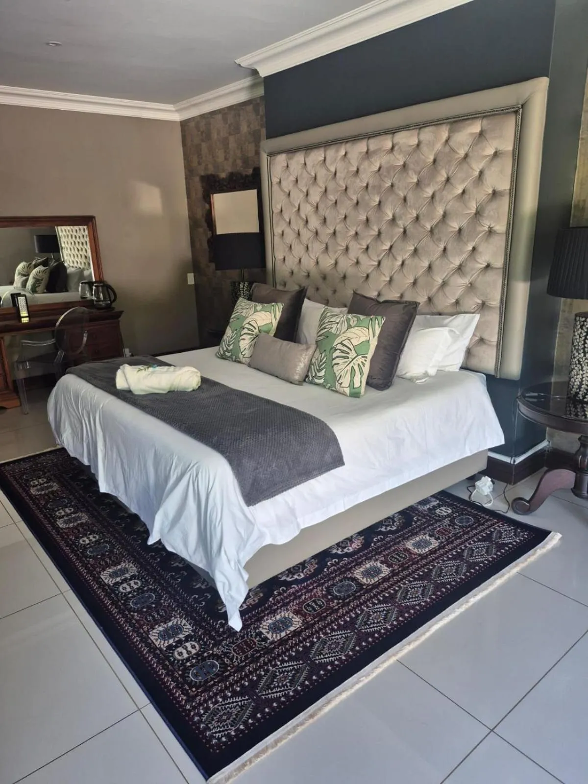 Decorative detail, Bed in Potch Manor Guest House