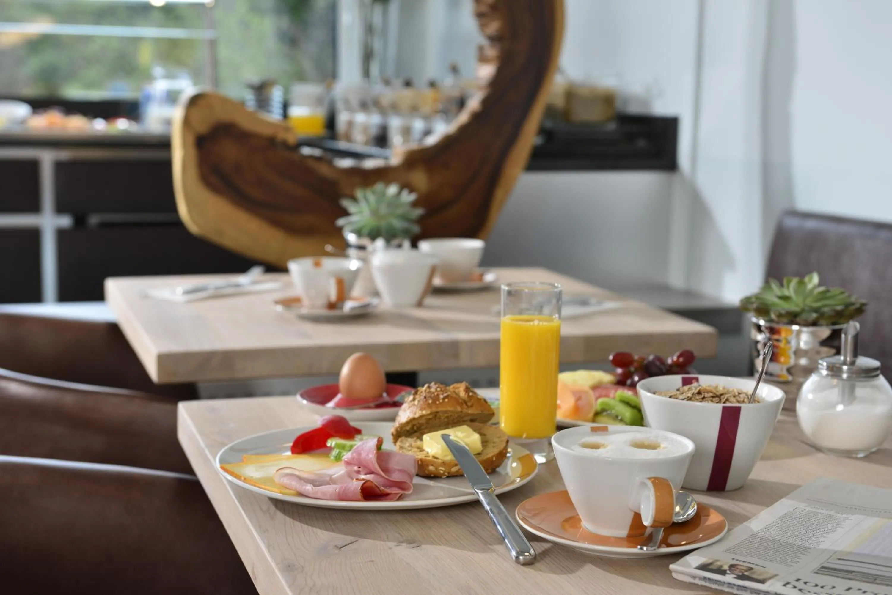 Food and drinks in Hotel Uhu Garni - Superior