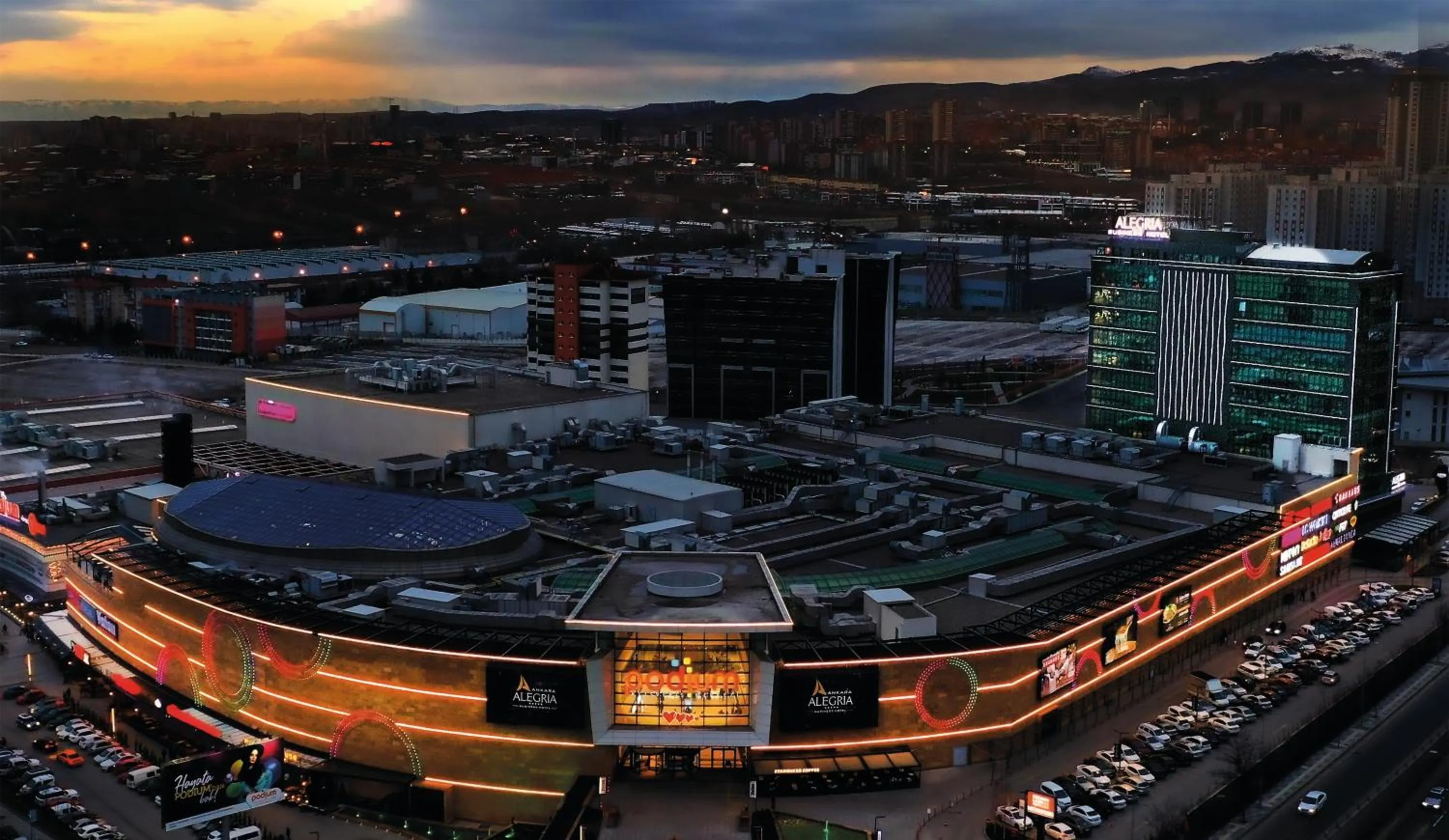 Bird's eye view in Ankara Alegria Business Hotel