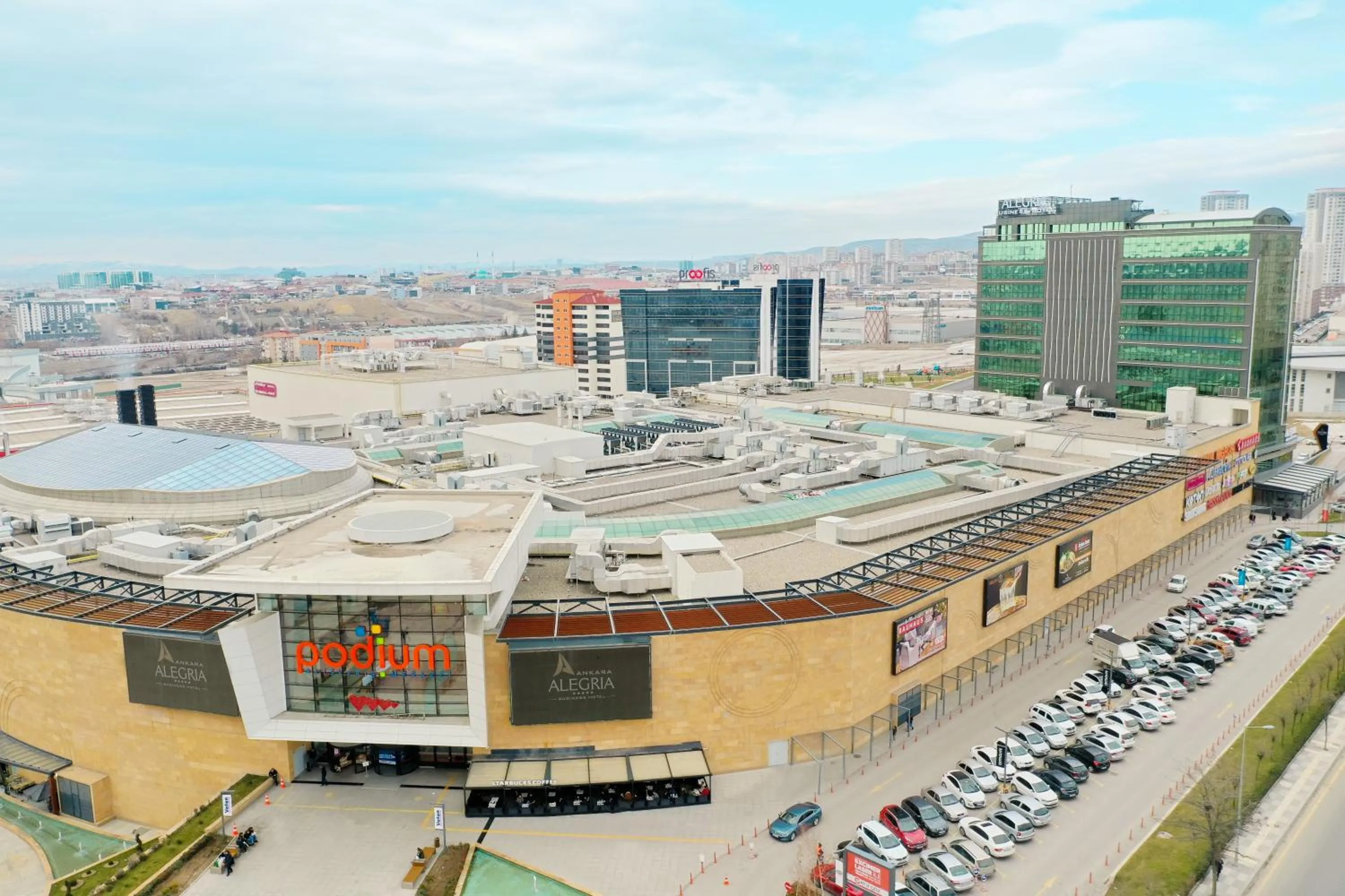 Bird's eye view in Ankara Alegria Business Hotel