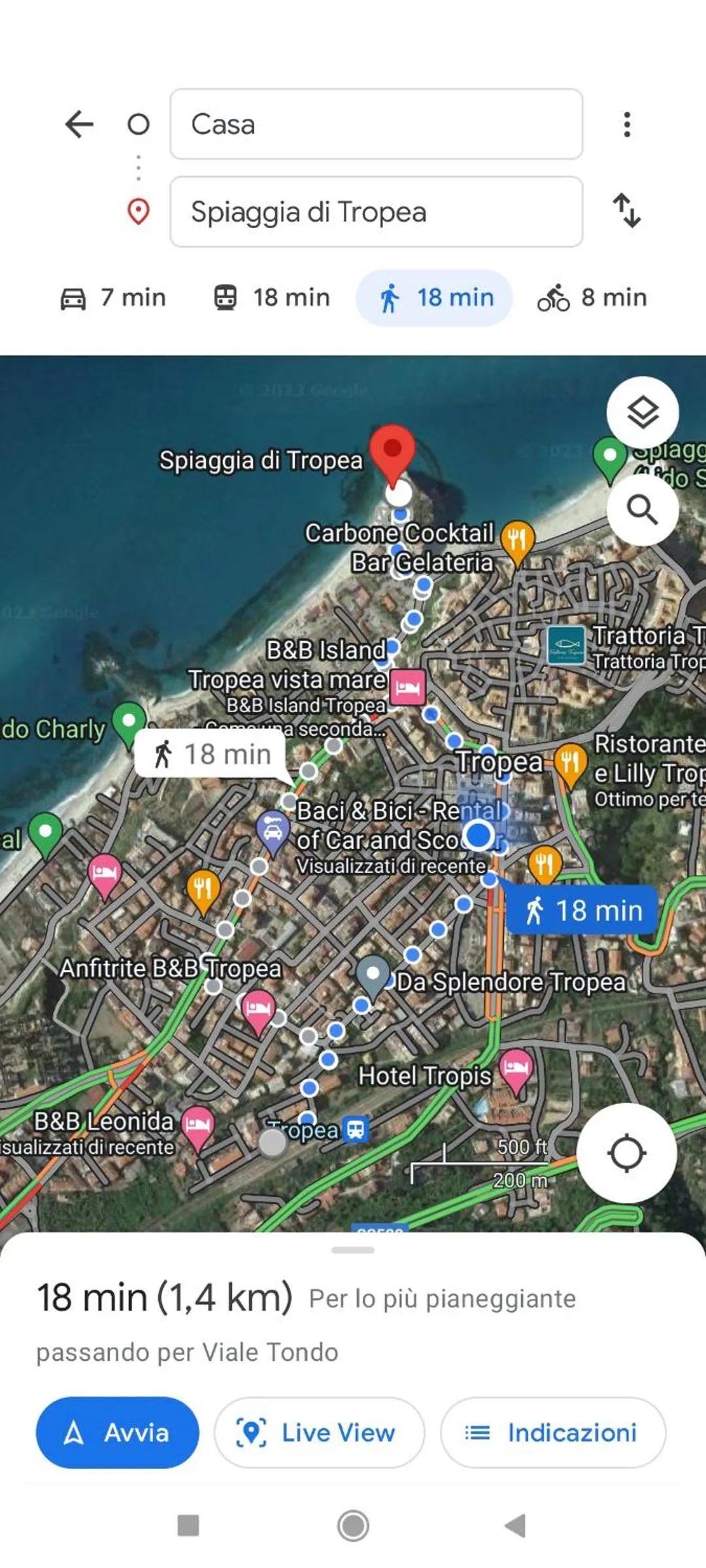 Text overlay in B&B Leonida