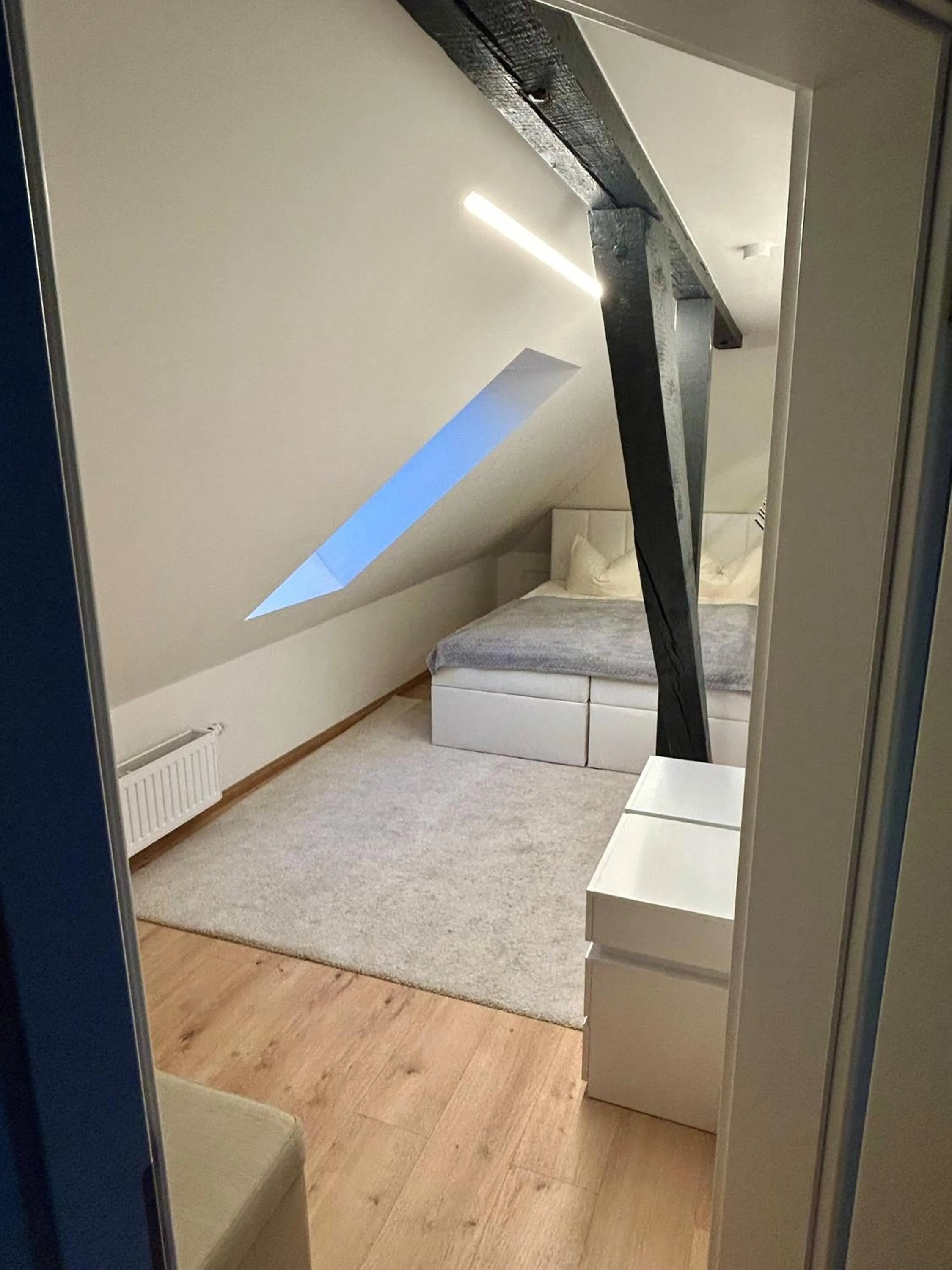 Bed in Familien- und Aparthotel Strandhof