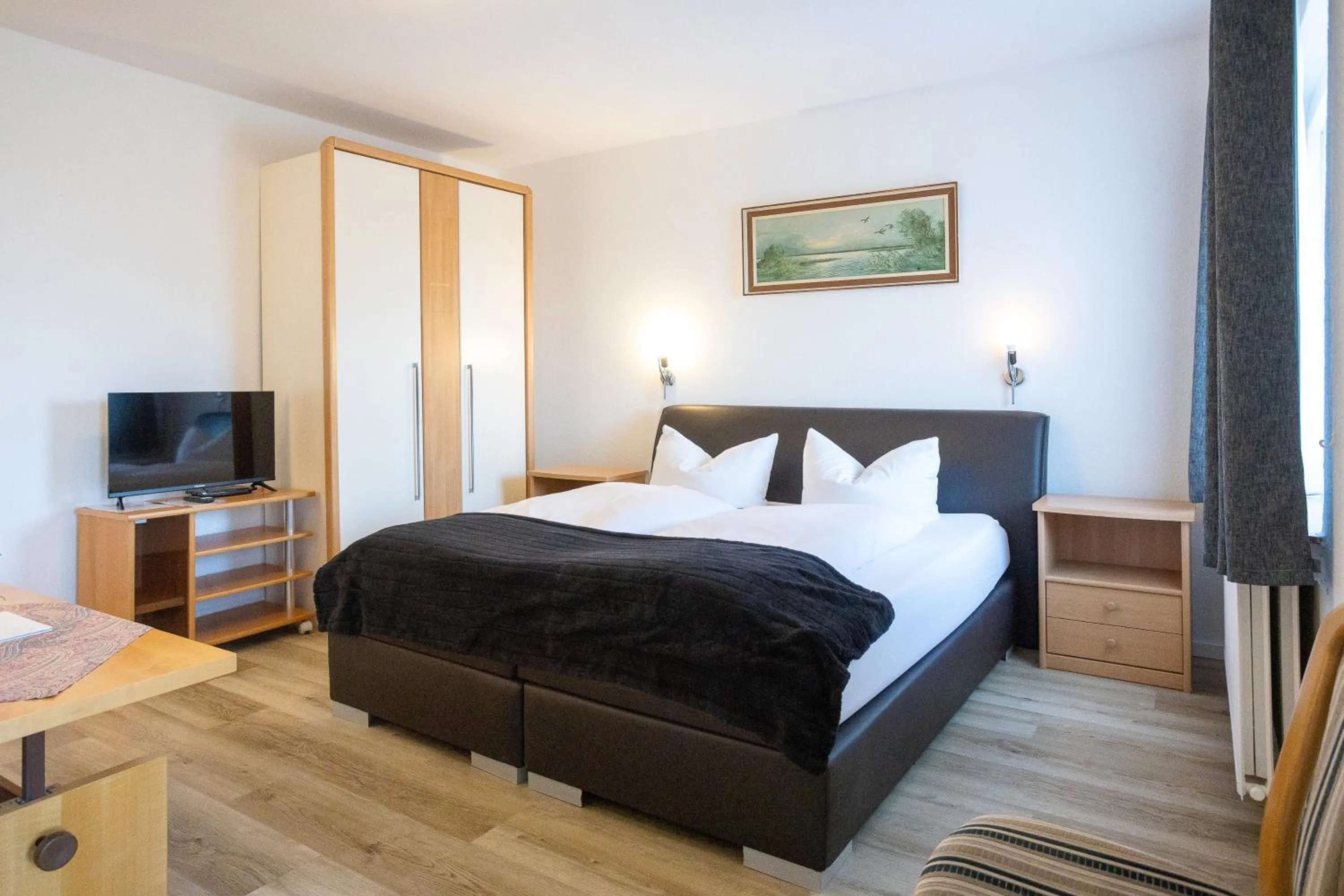 Bed in Familien- und Aparthotel Strandhof