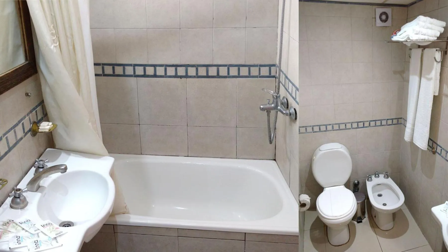 Bathroom in obelisco hoteles