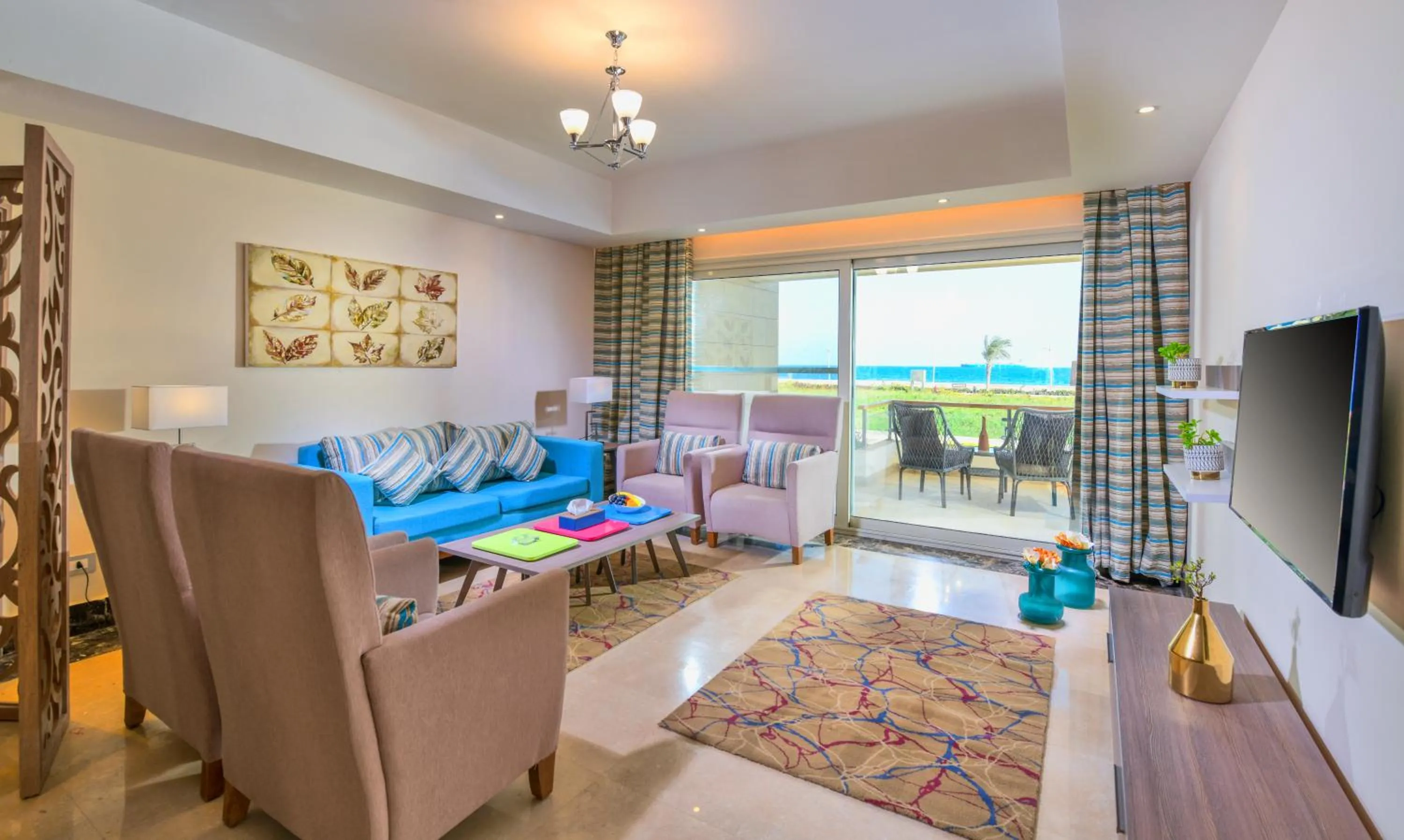 Living room in Tolip Resort El Galala Majestic