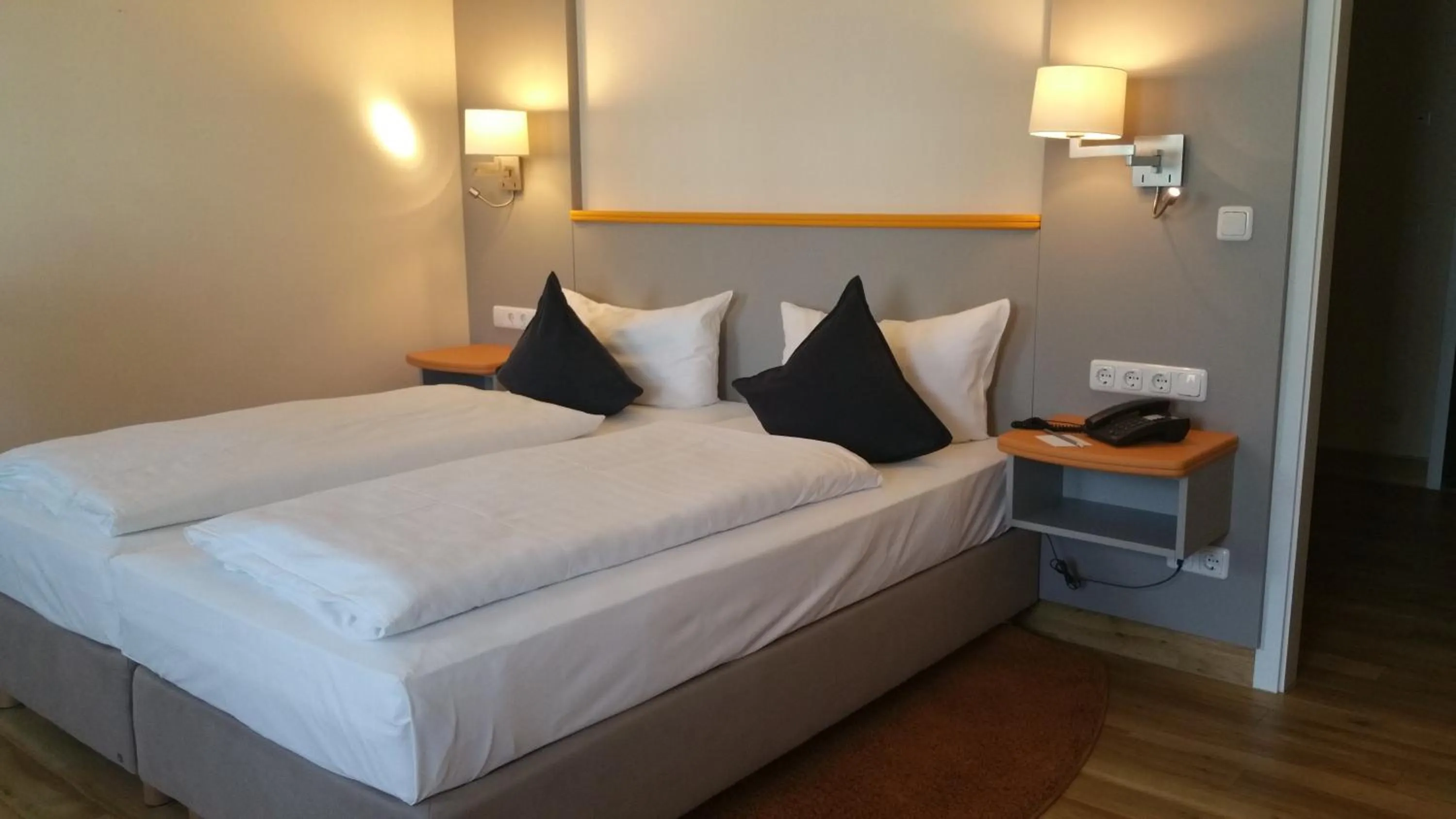 Bed in Hotel Cristal