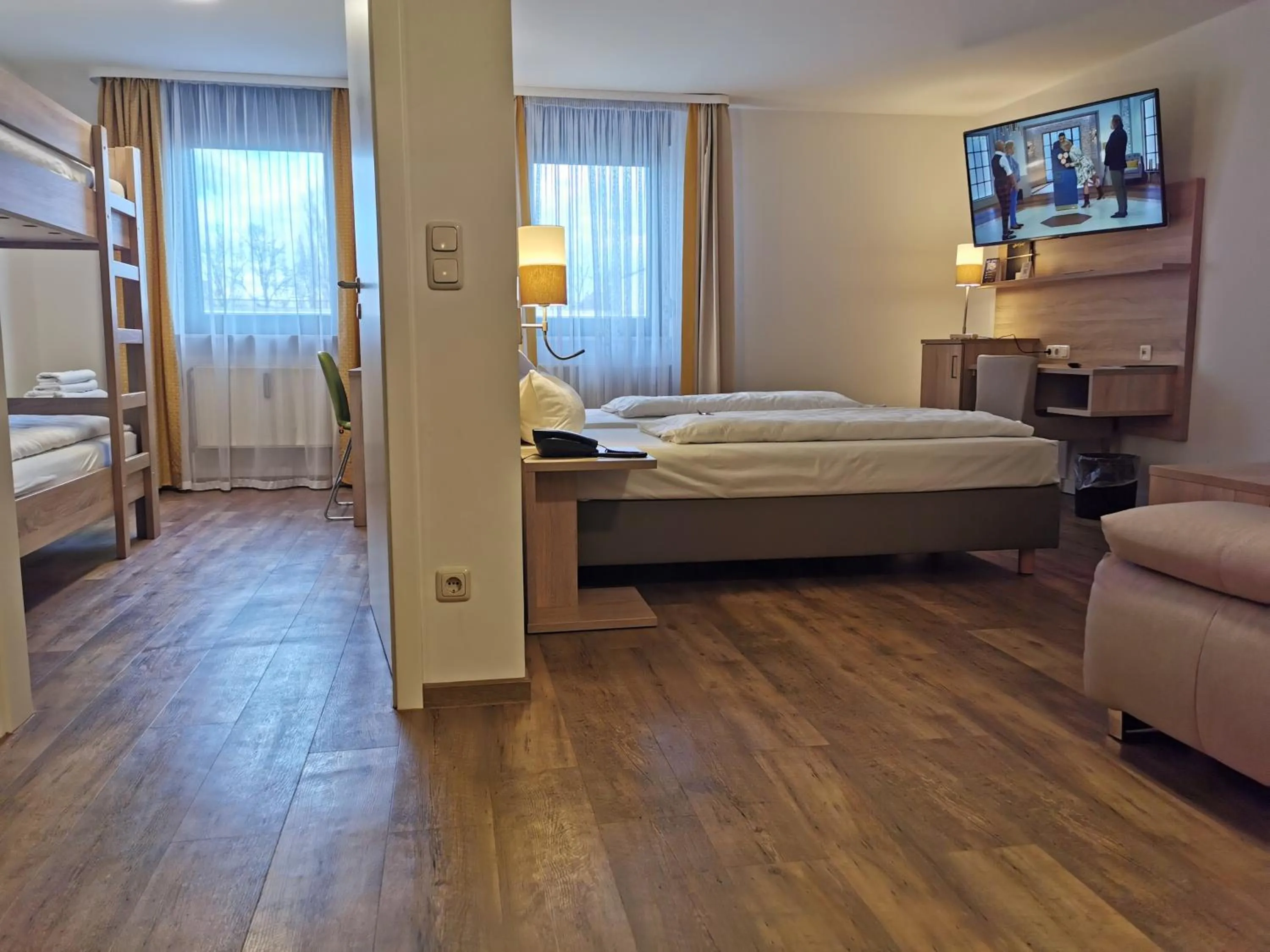 Bed in Hotel Cristal