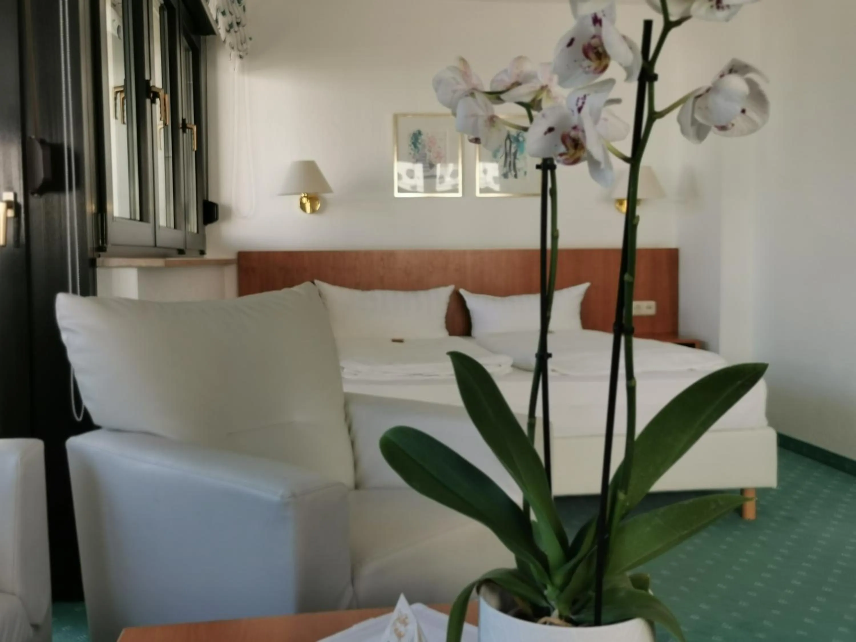 Bed in Hotel Cristal