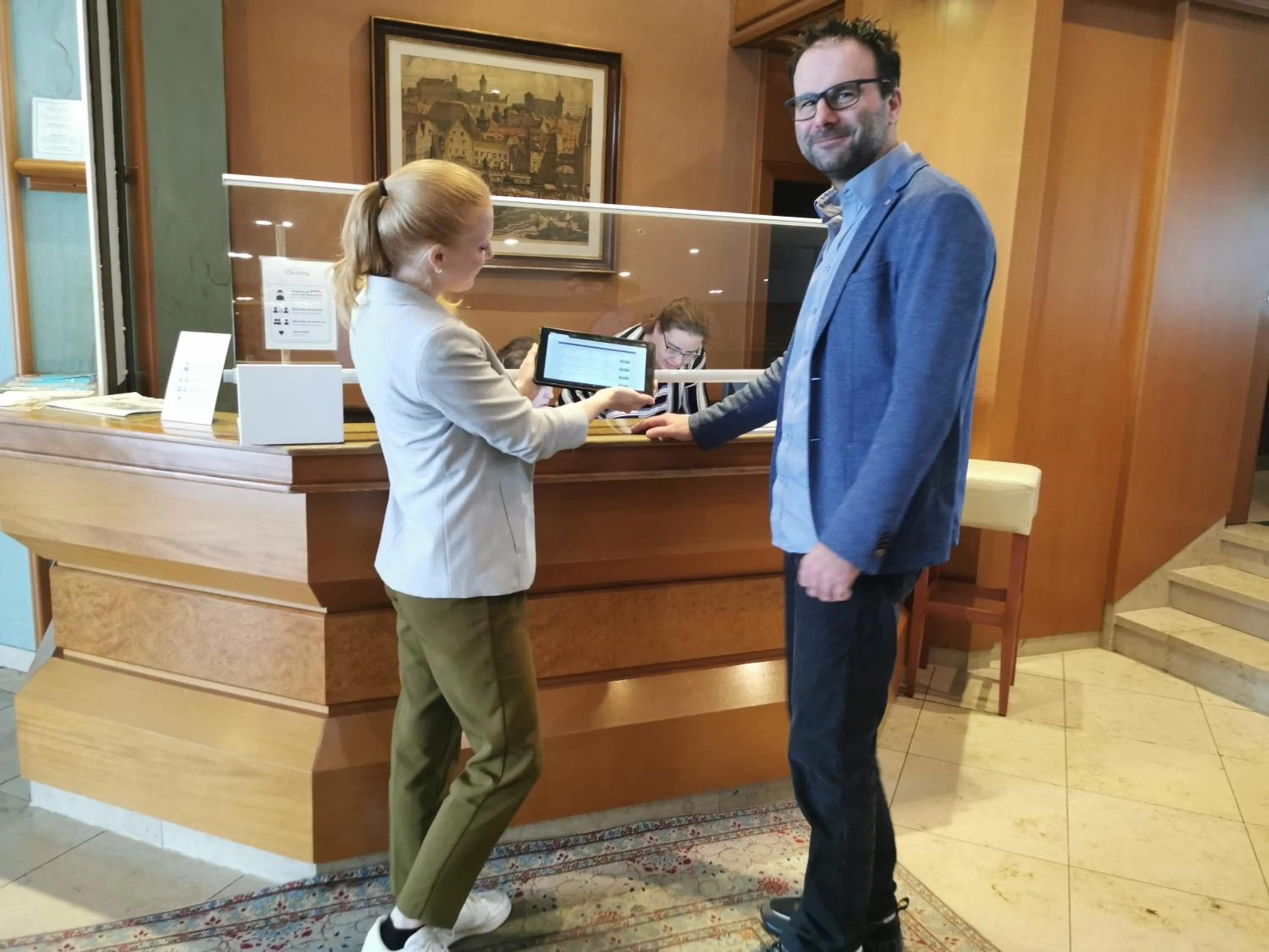 Lobby or reception in Hotel Cristal