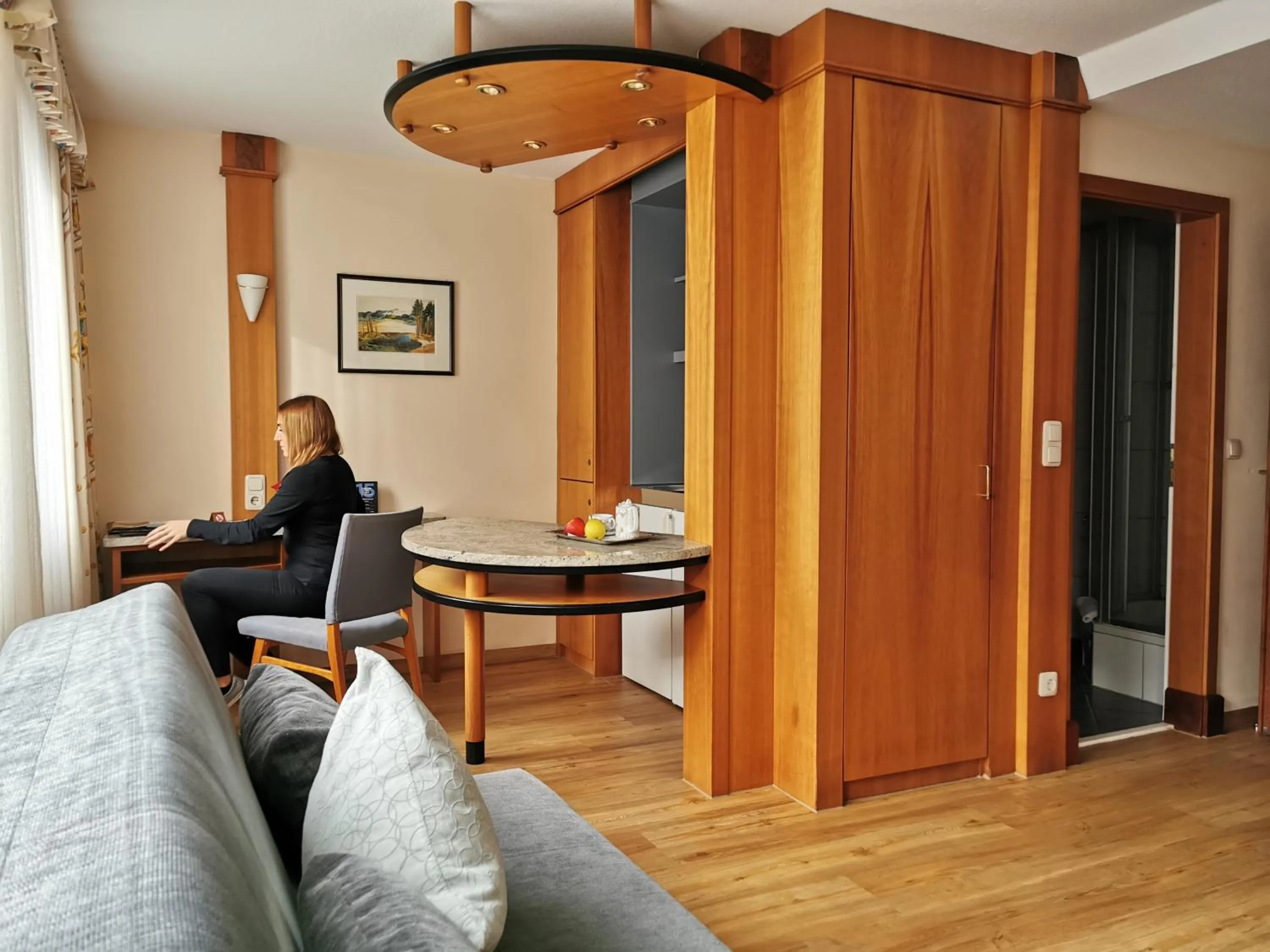 Kitchen or kitchenette in Hotel Cristal