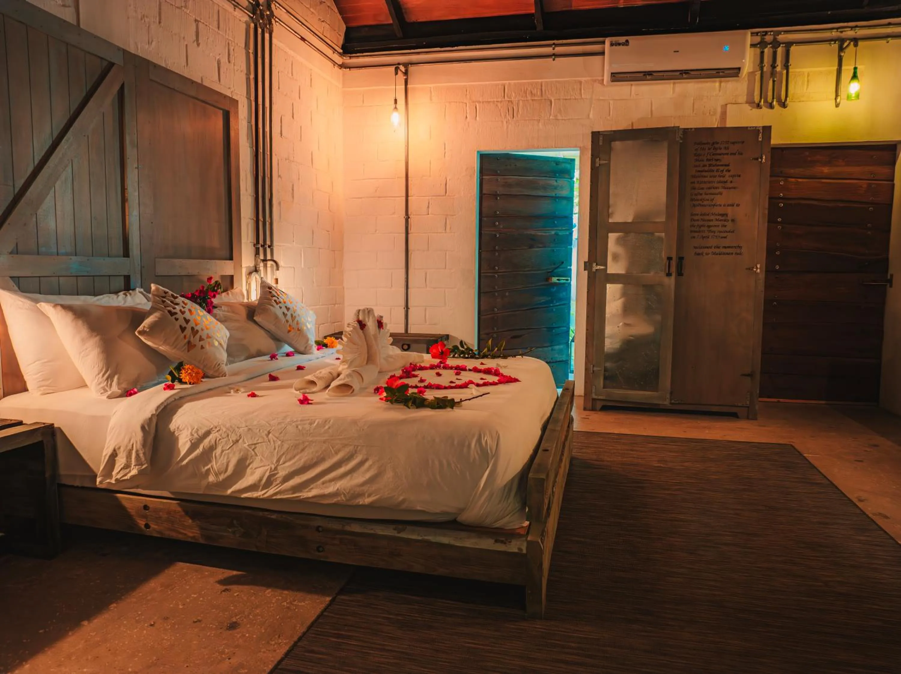 Bed in Mi Lugar Maldives