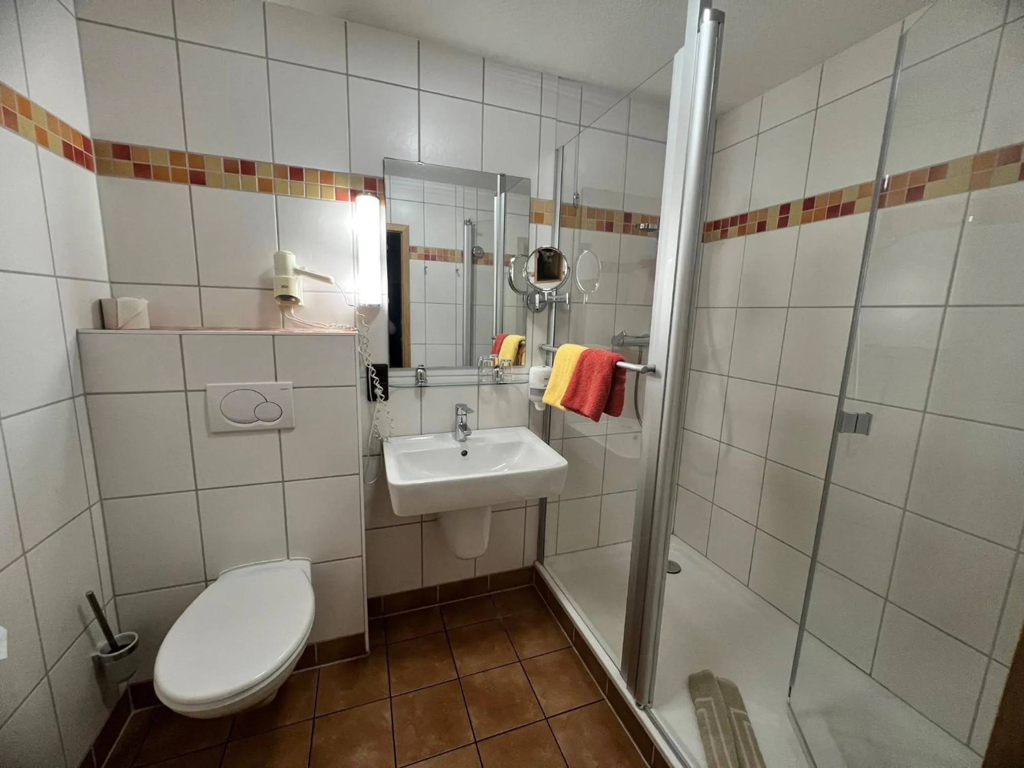Shower in Hotel Steinhagen