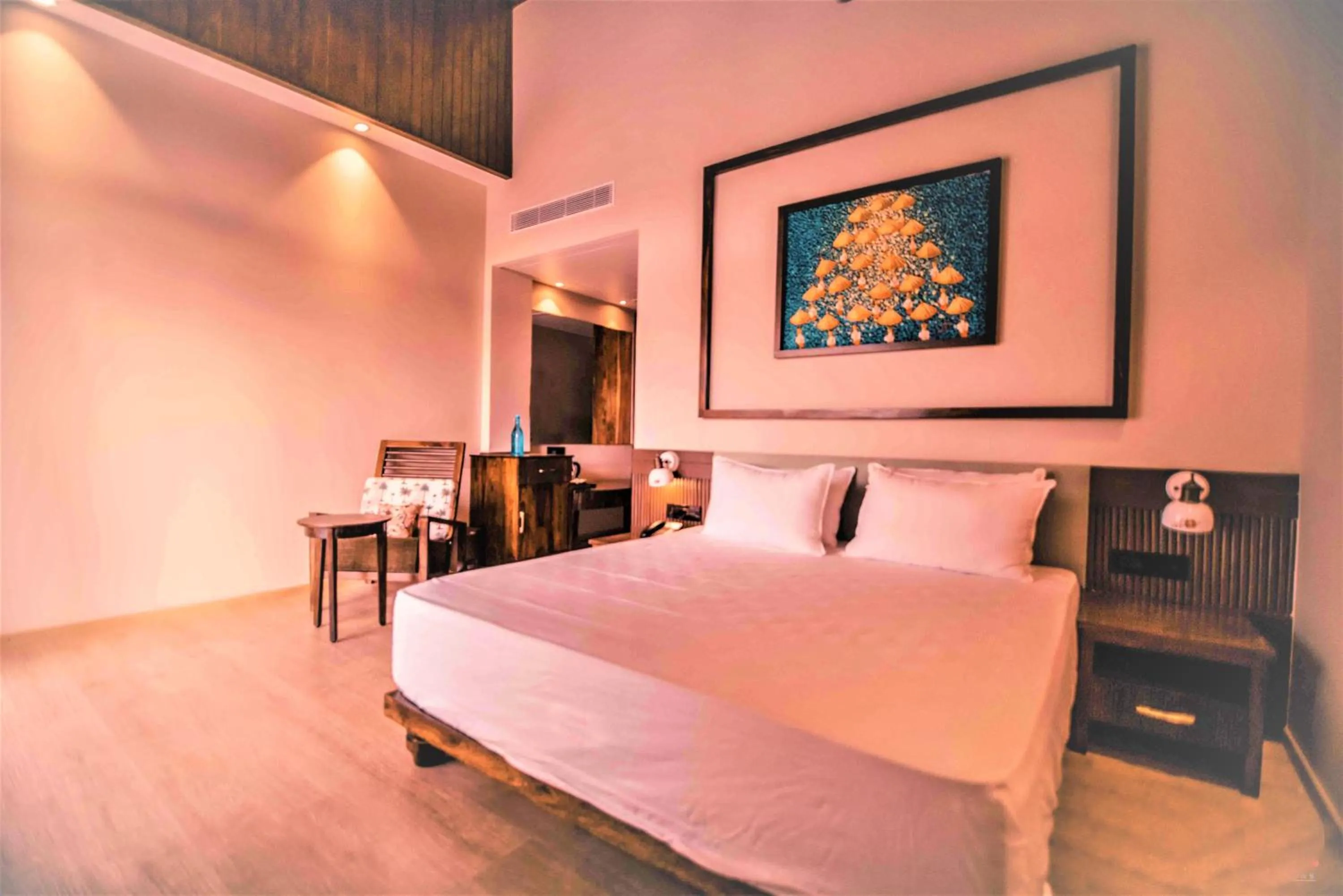 Bedroom, Bed in Symphony Samudra Beachside Jungle Resort And Spa