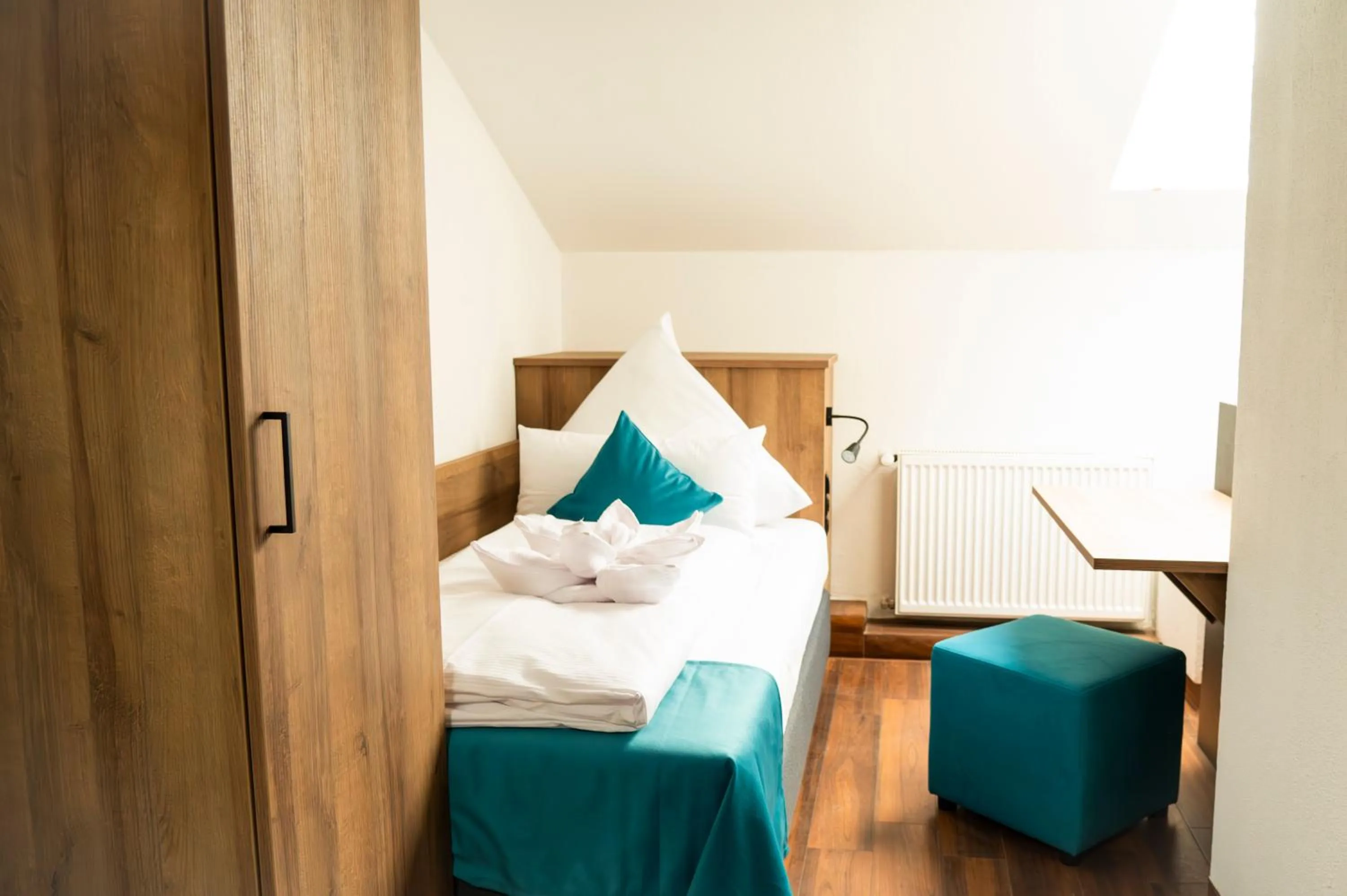 Bed in Hotel Hansa Stuttgart City