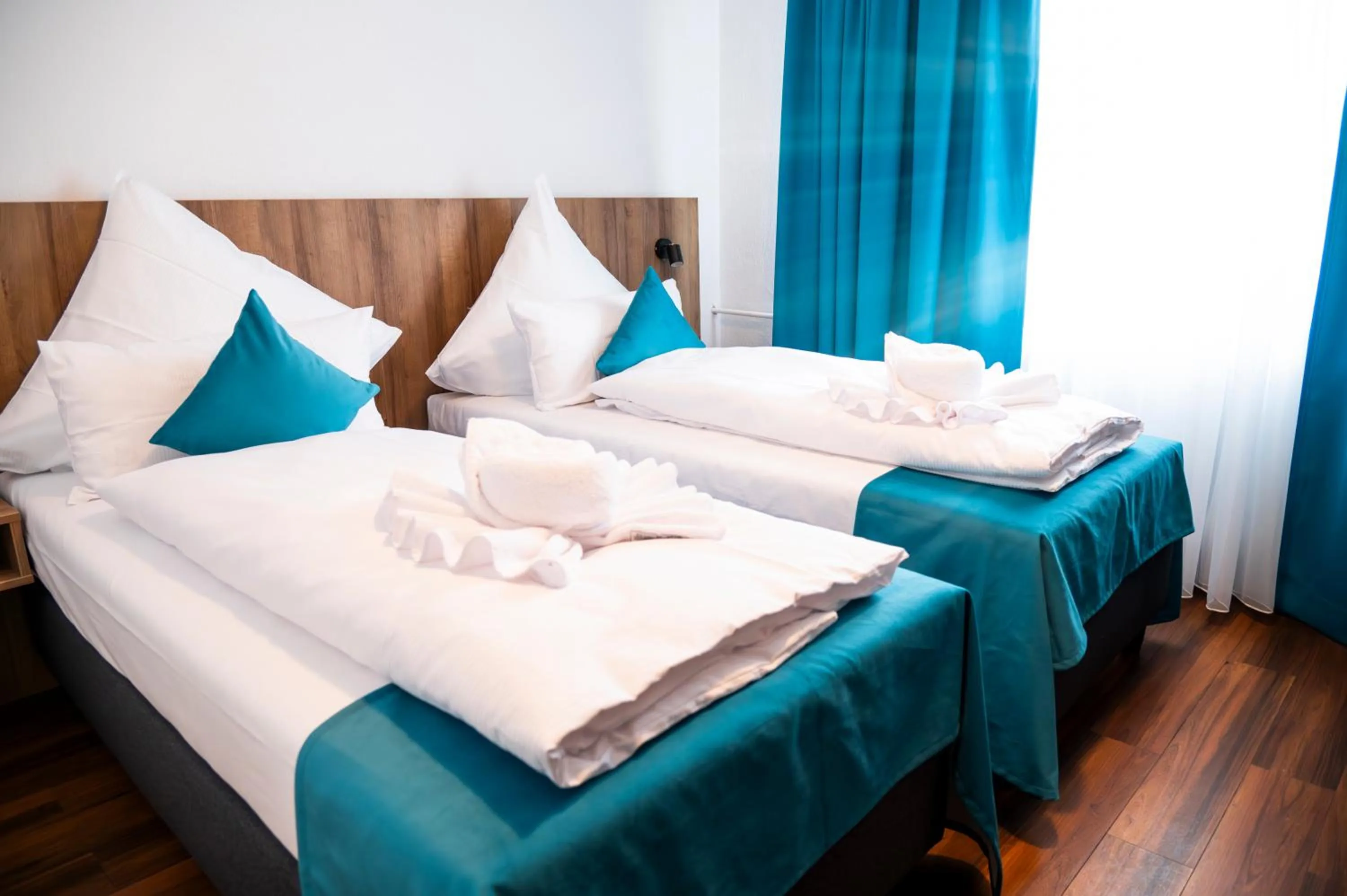 Bed in Hotel Hansa Stuttgart City