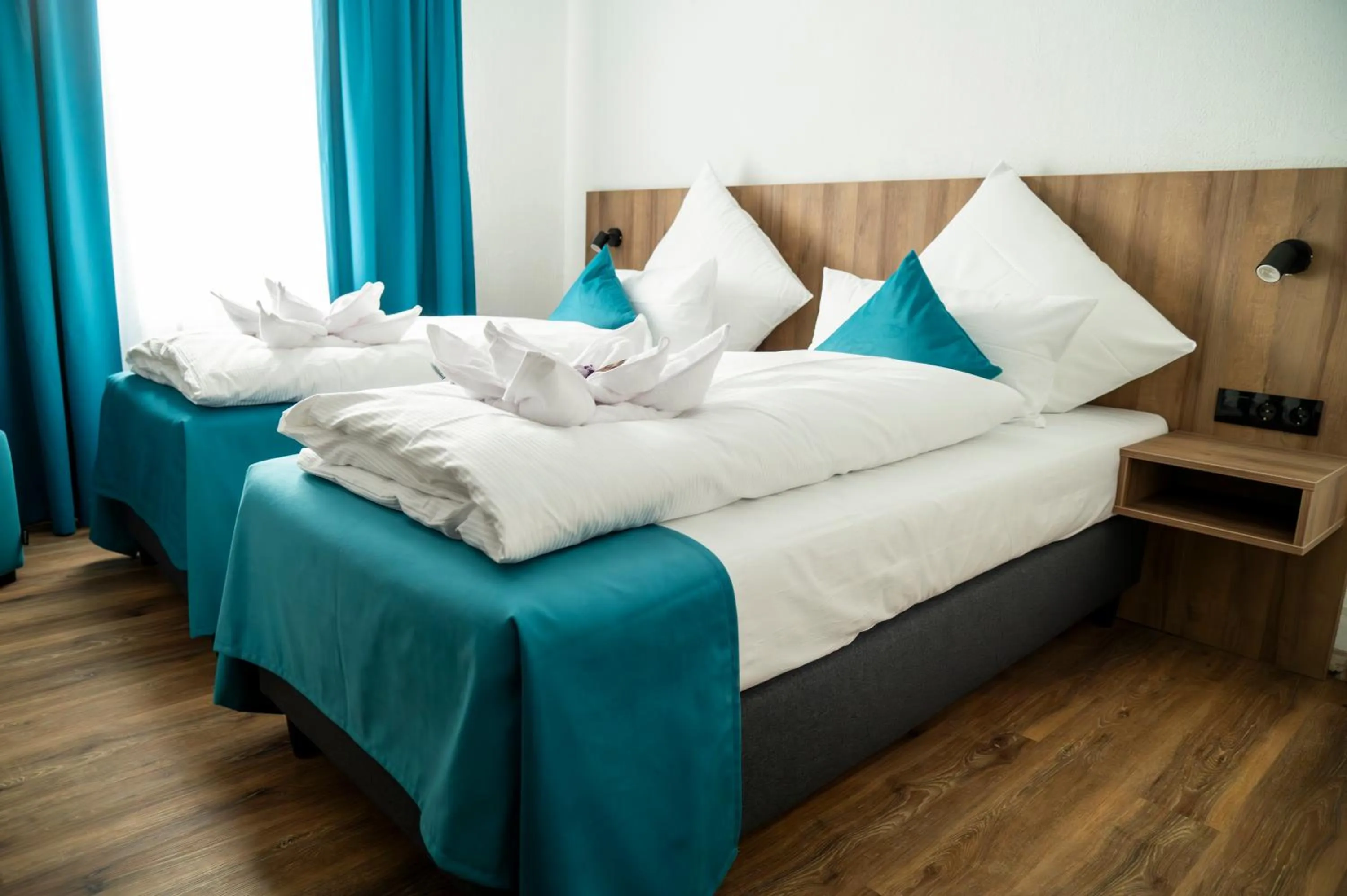 Bed in Hotel Hansa Stuttgart City