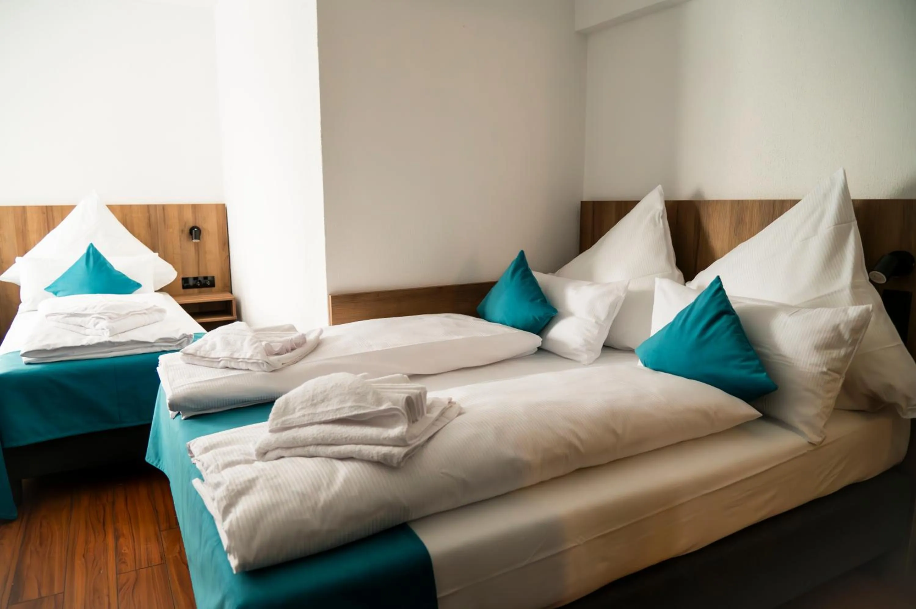 Bed in Hotel Hansa Stuttgart City